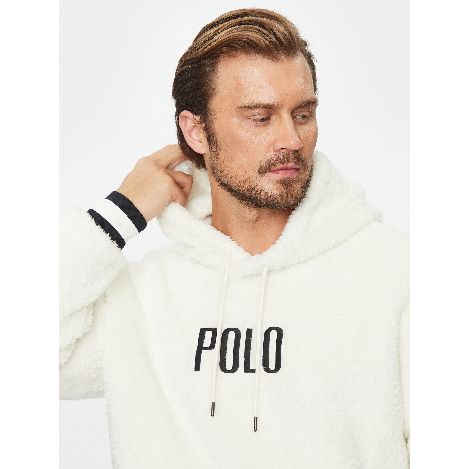 Polo Ralph Lauren Flis 710920251001 Écru Regular Fit - Pepit.si