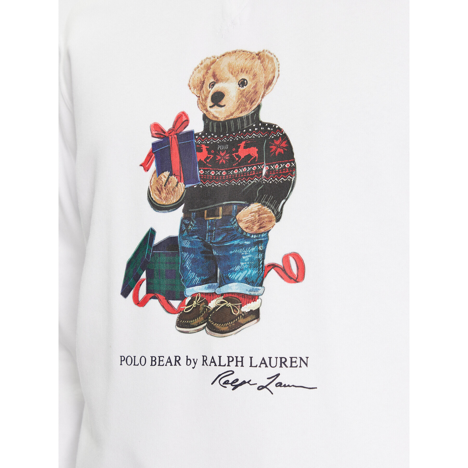 Polo Ralph Lauren Jopa 710853308028 Bela Regular Fit - Pepit.si