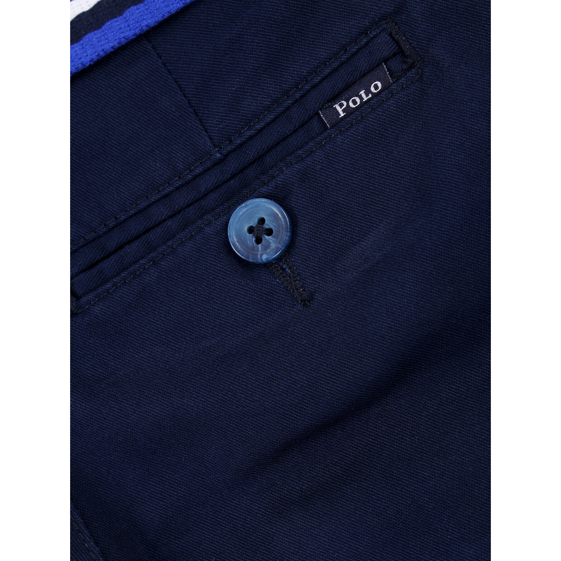 Polo Ralph Lauren Kratke hlače iz tkanine Spring II 323785697 Mornarsko modra Regular Fit - Pepit.si