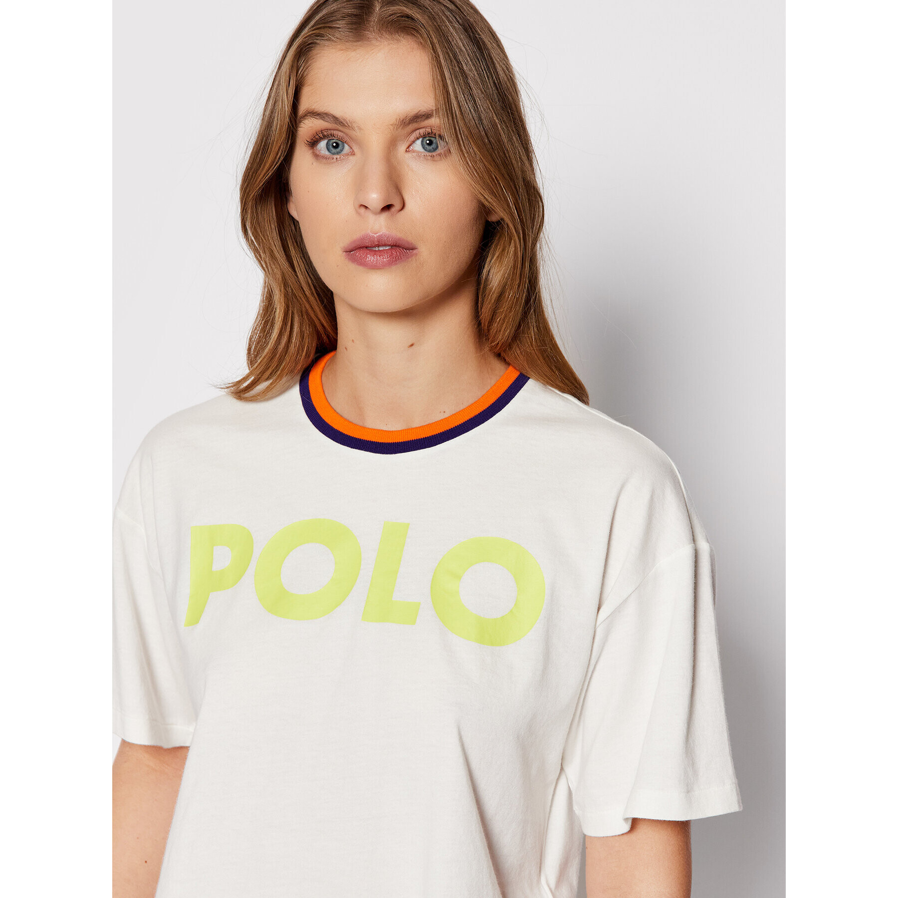 Polo Ralph Lauren Majica 211856674002 Bela Relaxed Fit - Pepit.si