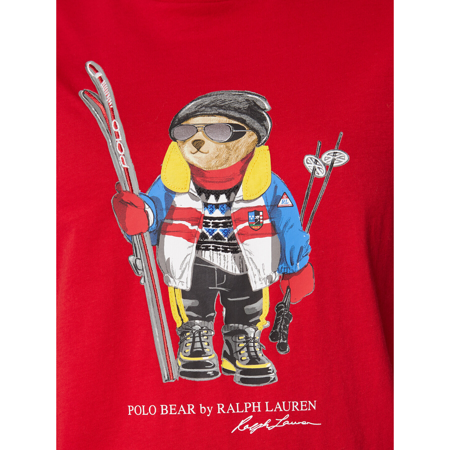 Polo Ralph Lauren Majica 211882281001 Rdeča Regular Fit - Pepit.si