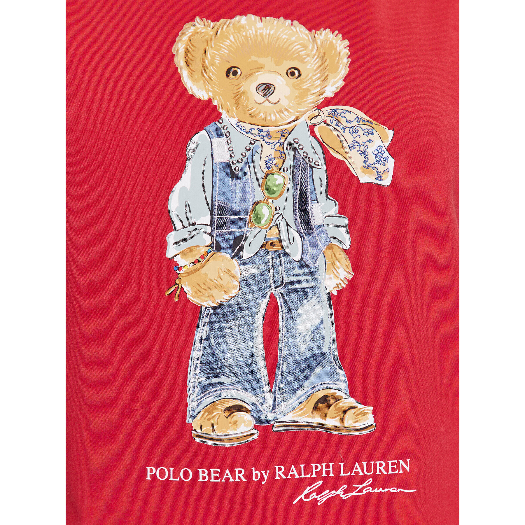 Polo Ralph Lauren Majica 211905673001 Rdeča Regular Fit - Pepit.si