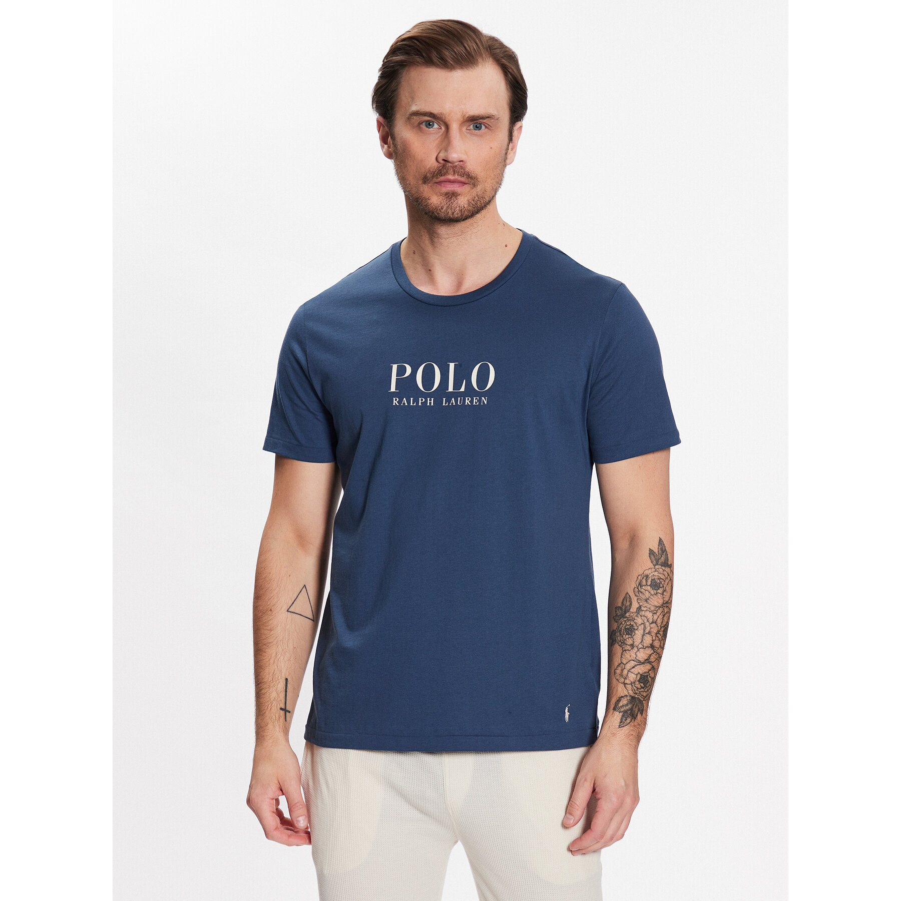 Polo Ralph Lauren Majica 714899613002 Mornarsko modra Regular Fit - Pepit.si