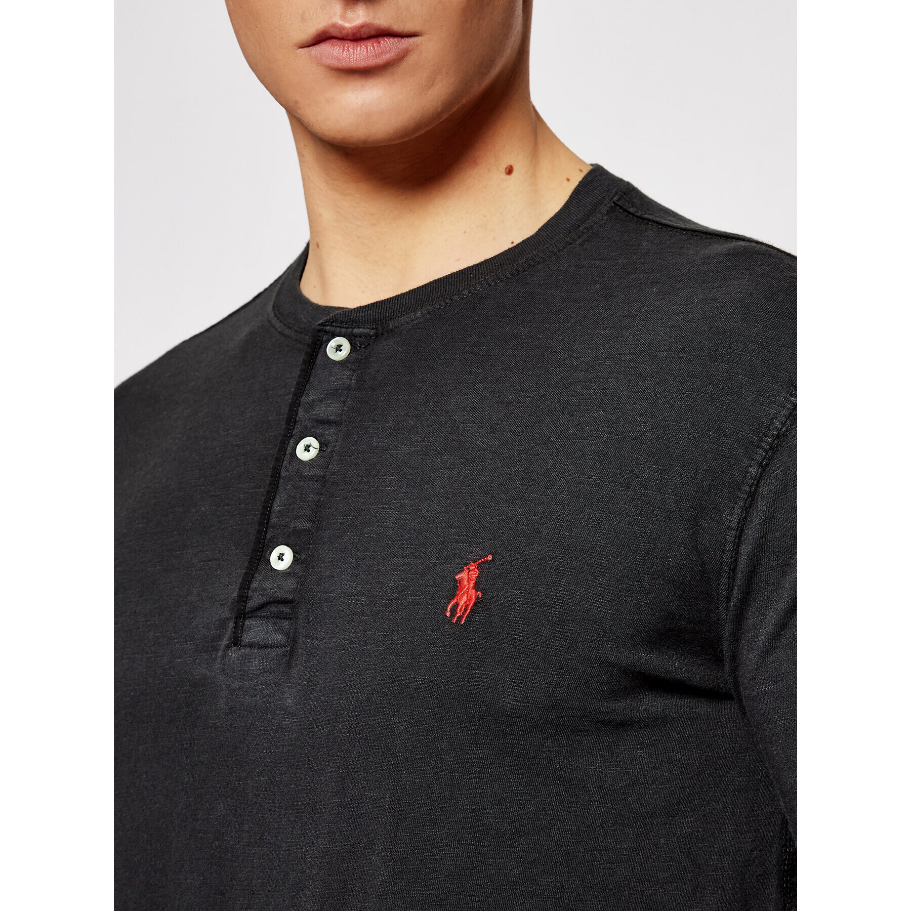 Polo Ralph Lauren Majica z dolgimi rokavi Lsl 710790058001 Črna Regular Fit - Pepit.si