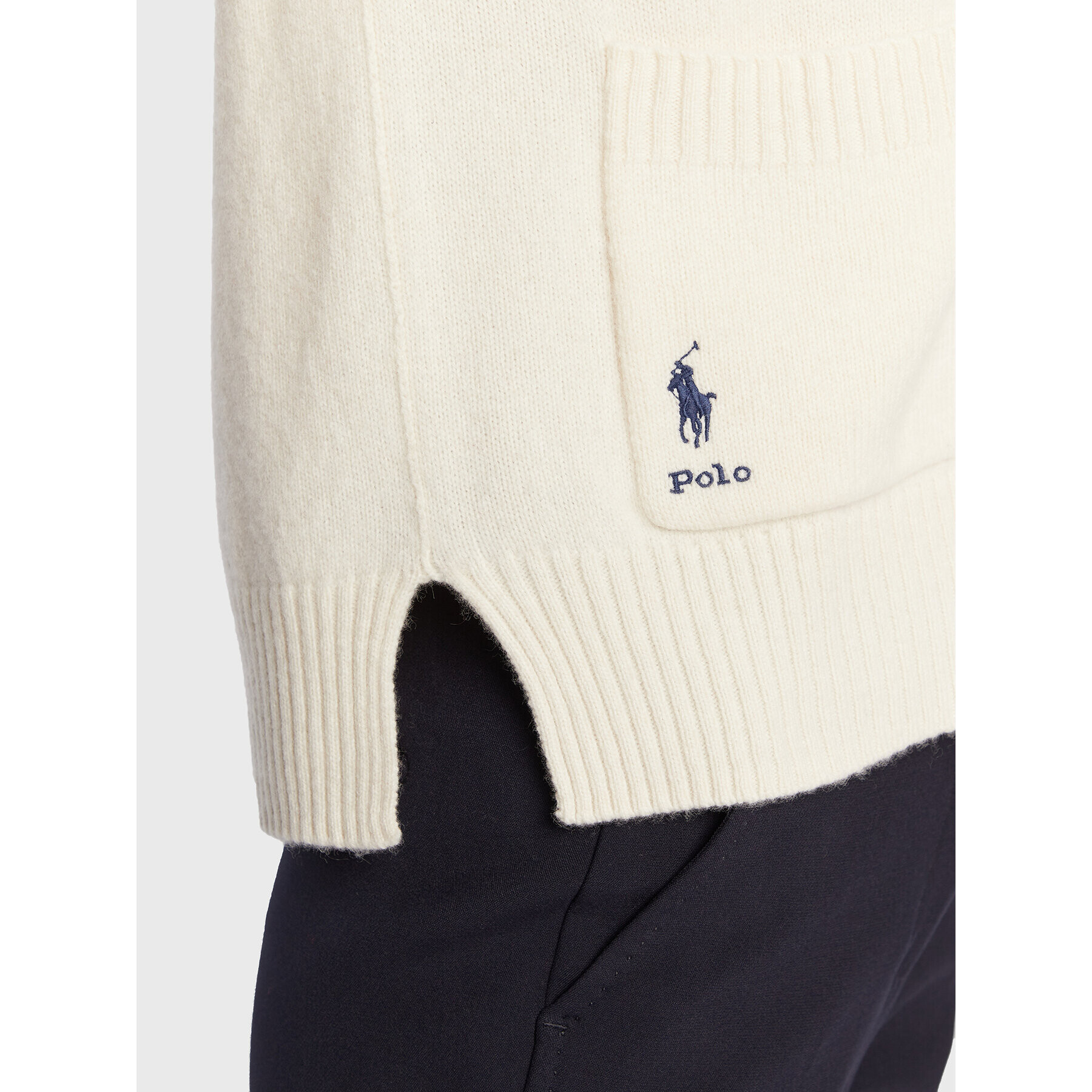 Polo Ralph Lauren Pletena jopica 211872735002 Bež Regular Fit - Pepit.si