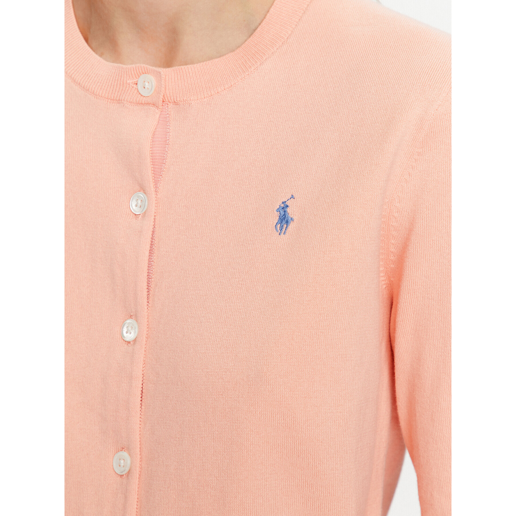 Polo Ralph Lauren Pletena jopica 211891672010 Oranžna Regular Fit - Pepit.si