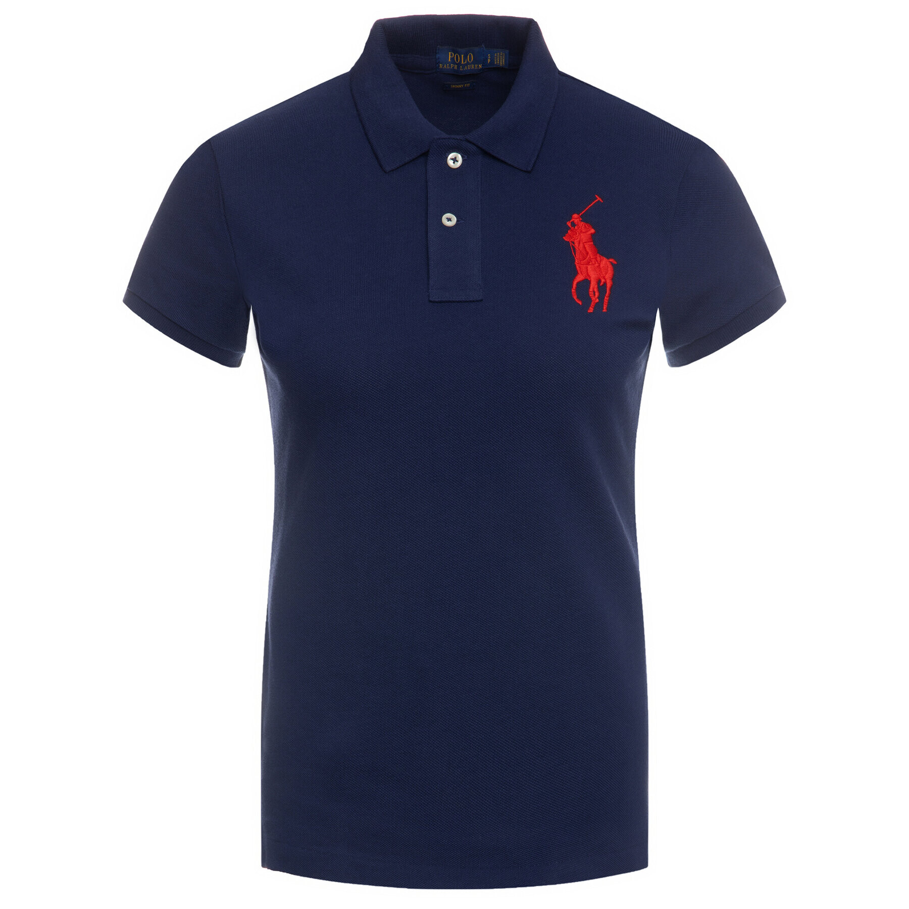 Polo Ralph Lauren Polo majica 211505656 Mornarsko modra Skinny Fit - Pepit.si