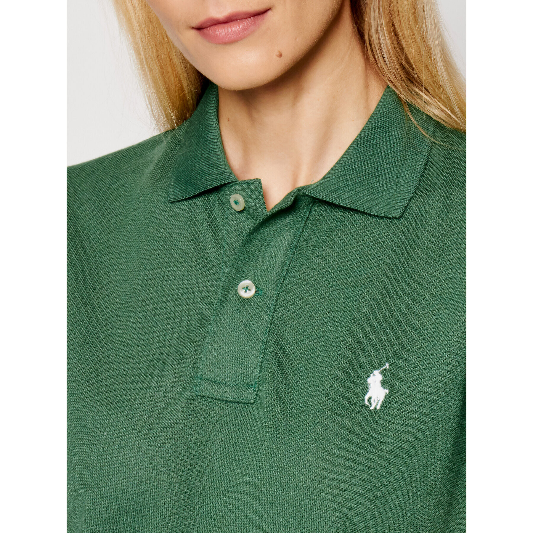 Polo Ralph Lauren Polo majica 211806666002 Zelena Classic Fit - Pepit.si