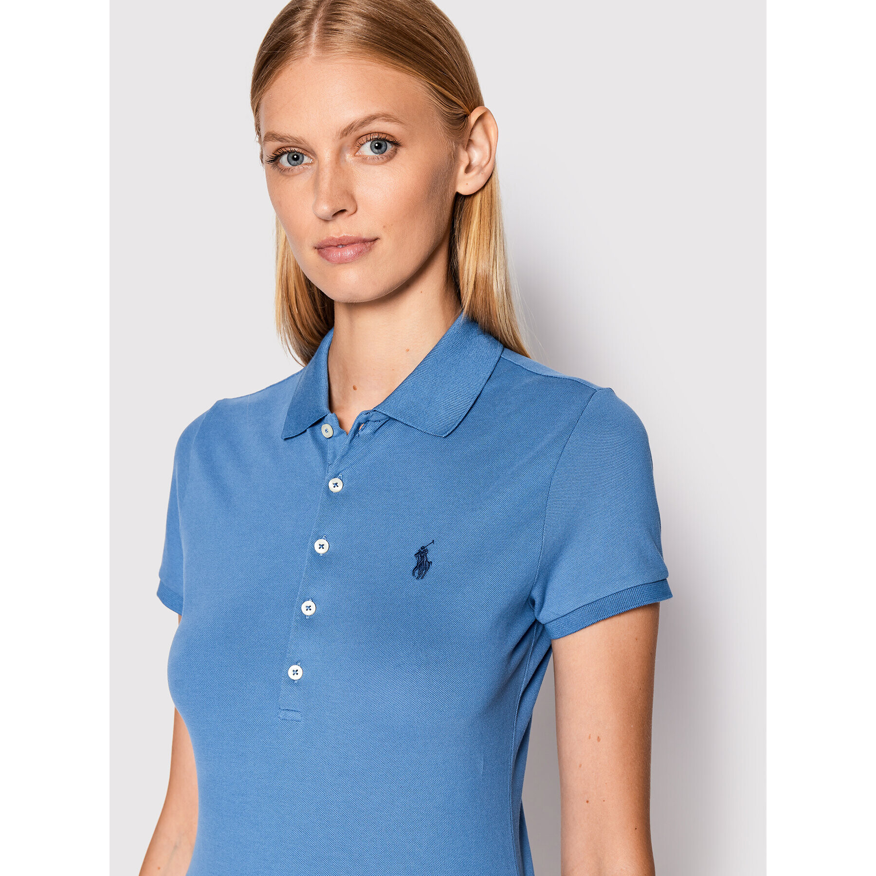 Polo Ralph Lauren Polo majica 211870236002 Modra Slim Fit - Pepit.si