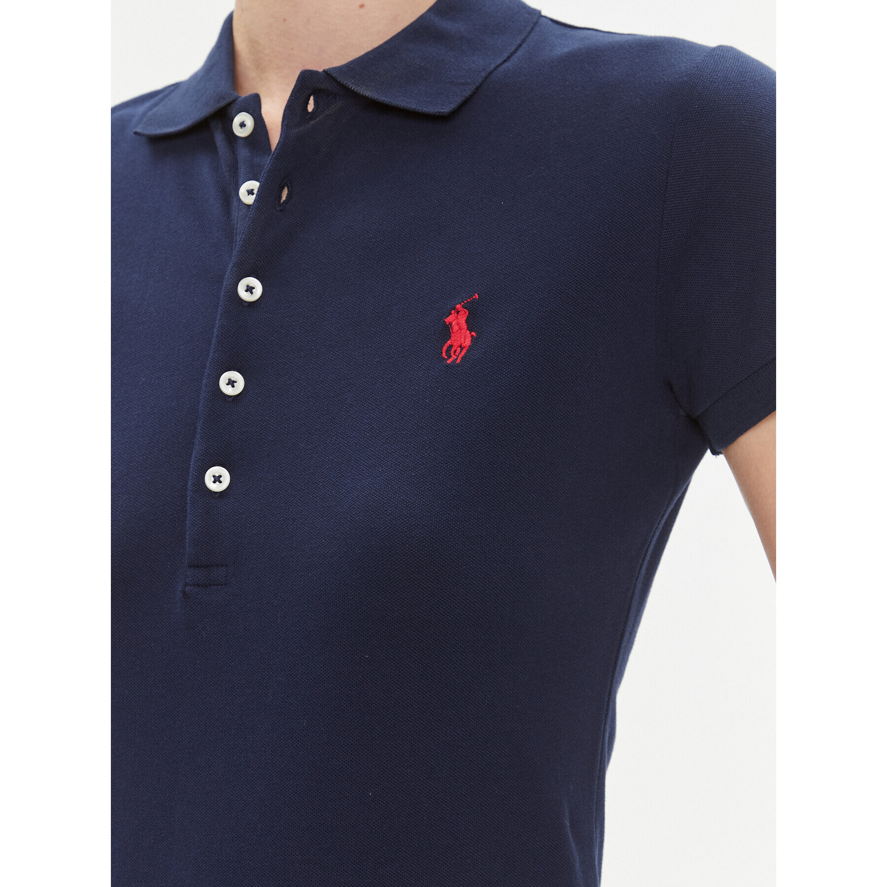 Polo Ralph Lauren Polo majica 211870245002 Mornarsko modra Slim Fit - Pepit.si