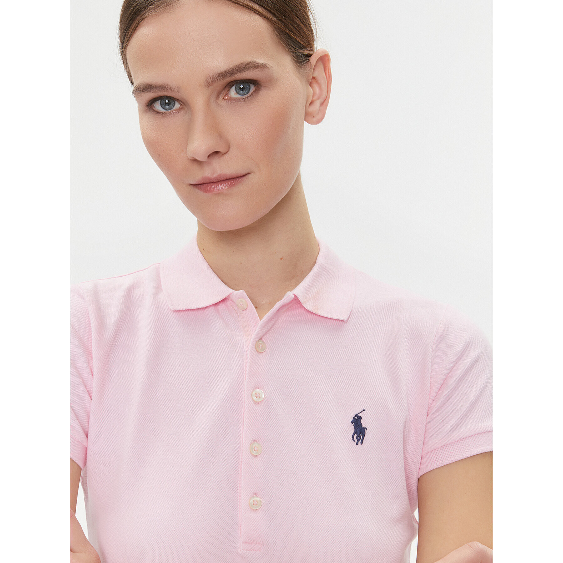 Polo Ralph Lauren Polo majica 211870245003 Roza Slim Fit - Pepit.si