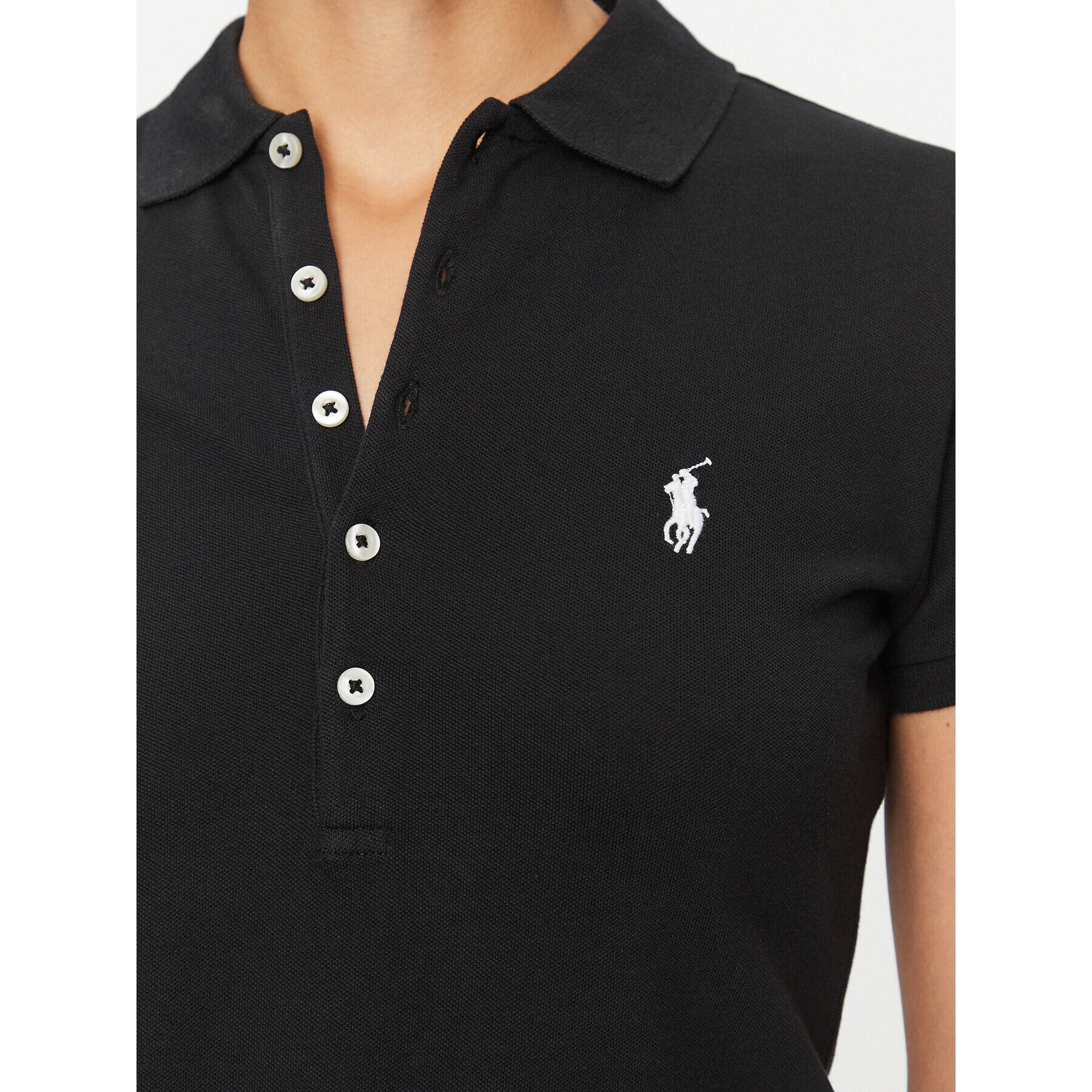 Polo Ralph Lauren Polo majica 211870245005 Črna Slim Fit - Pepit.si