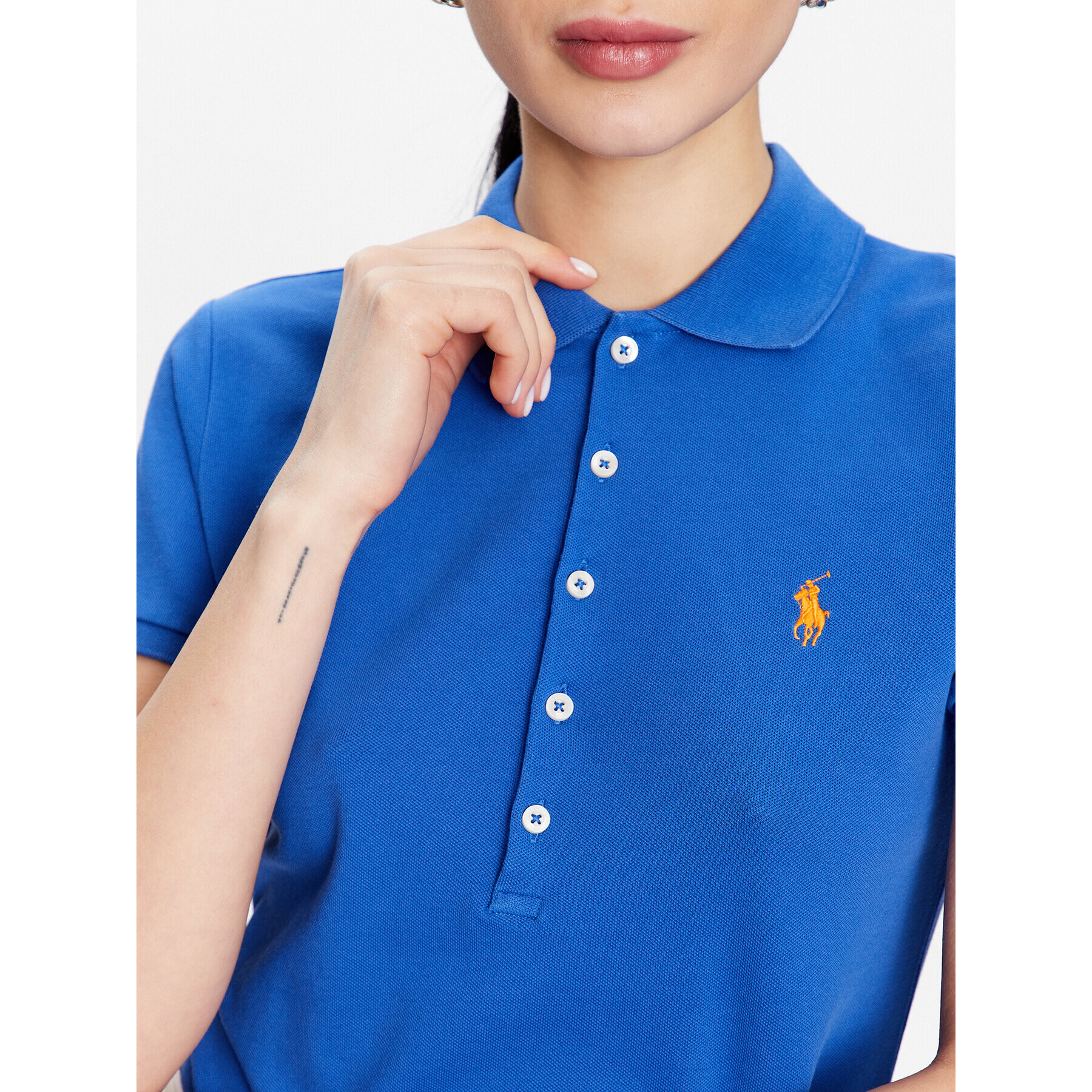 Polo Ralph Lauren Polo majica 211870245021 Modra Slim Fit - Pepit.si