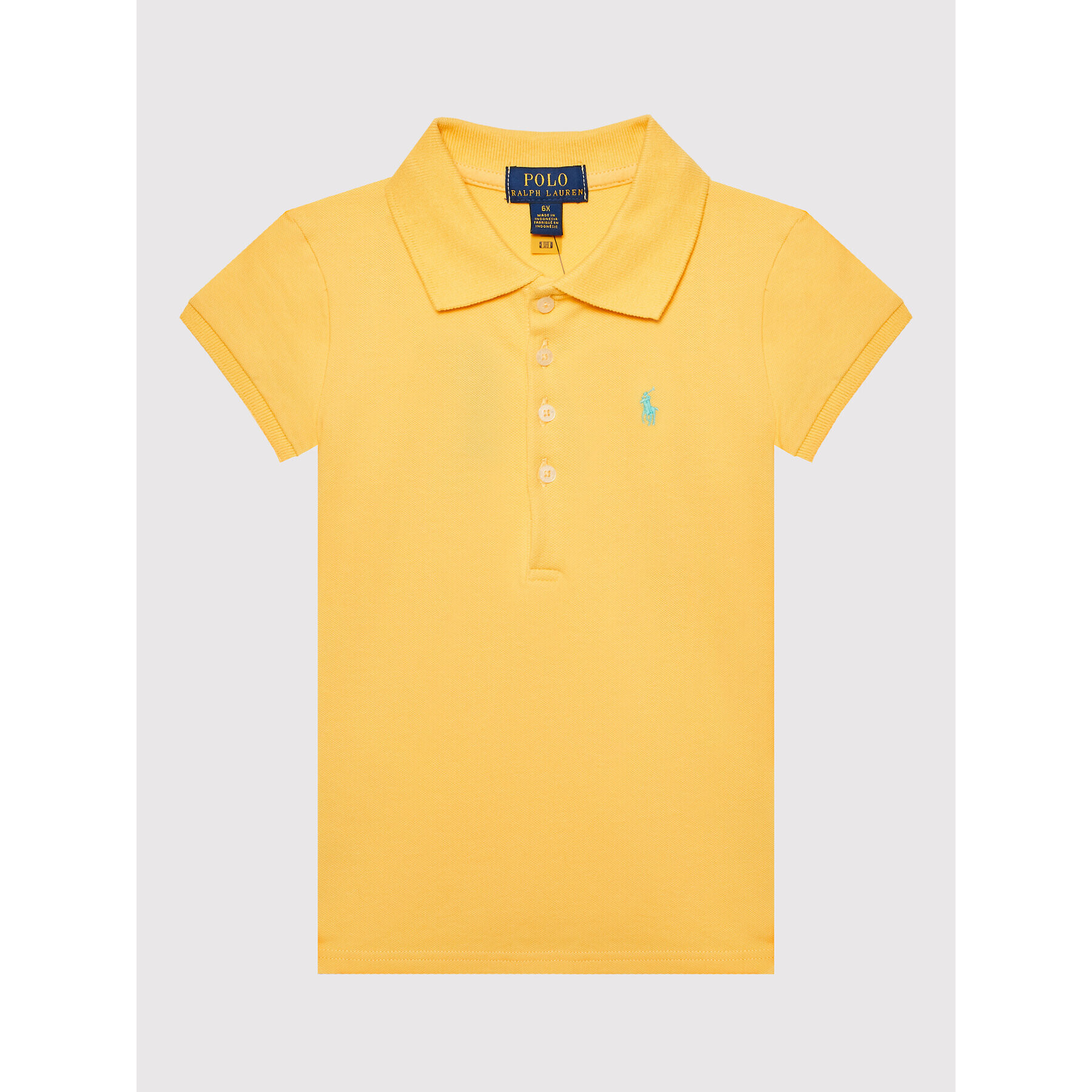 Polo Ralph Lauren Polo majica 312698589107 Rumena Regular Fit - Pepit.si