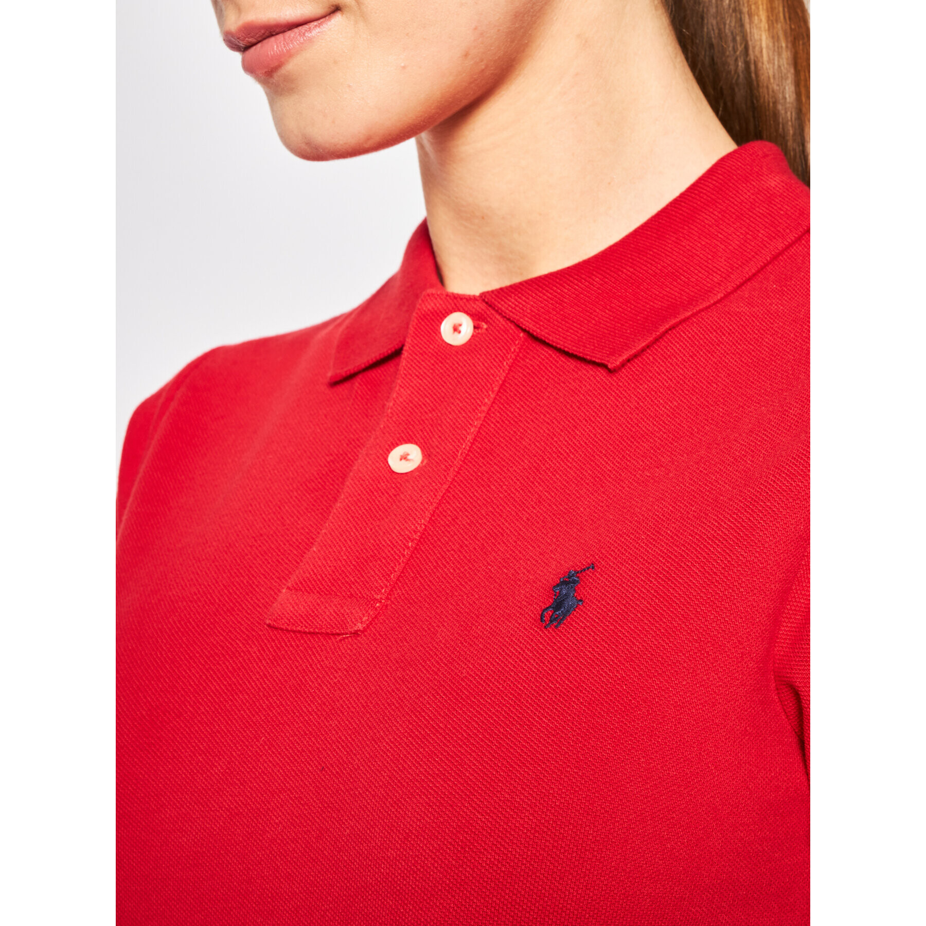 Polo Ralph Lauren Polo majica 323547926 Rdeča Slim Fit - Pepit.si