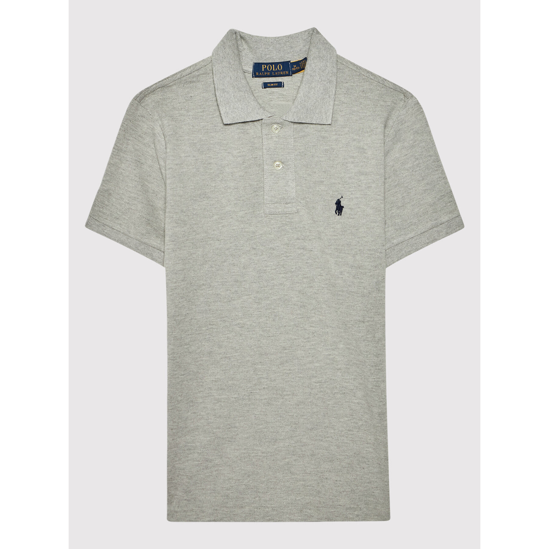 Polo Ralph Lauren Polo majica 323547926 Siva Slim Fit - Pepit.si