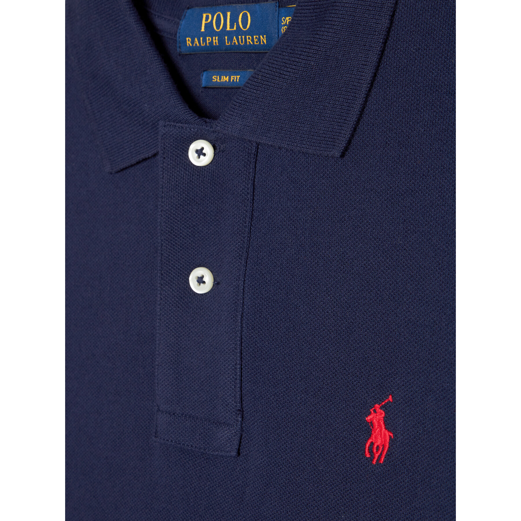 Polo Ralph Lauren Polo majica 323708858024 Mornarsko modra Slim Fit - Pepit.si