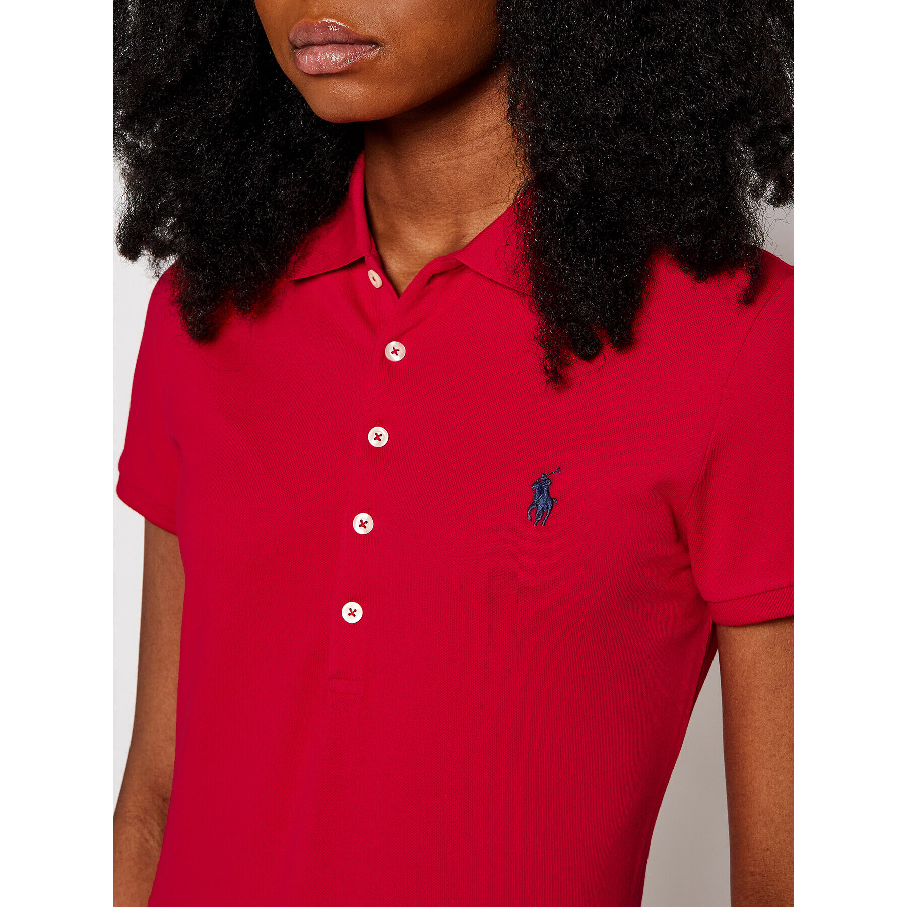 Polo Ralph Lauren Polo majica Julie 211505654113 Rdeča Slim Fit - Pepit.si