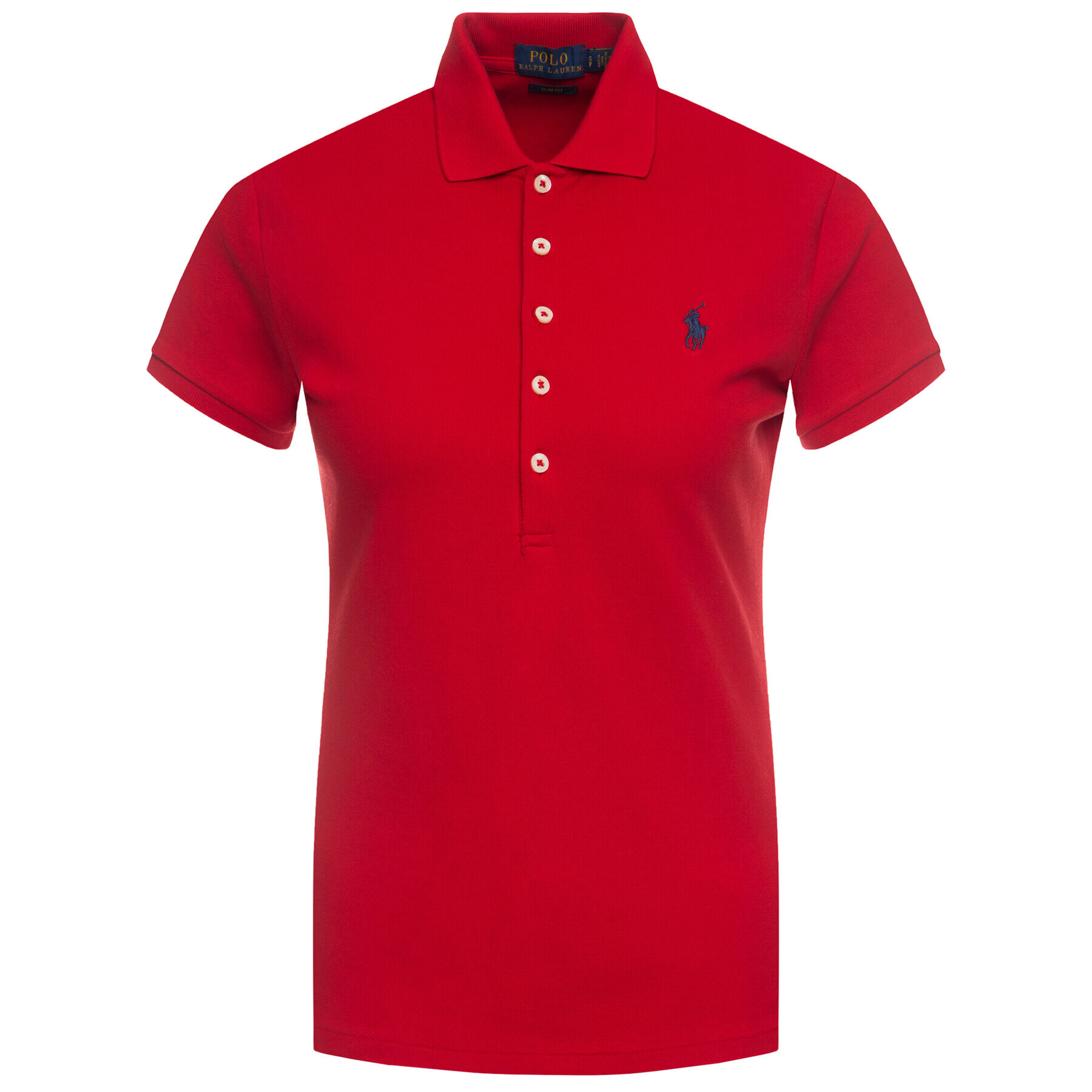 Polo Ralph Lauren Polo majica Julie 211505654113 Rdeča Slim Fit - Pepit.si