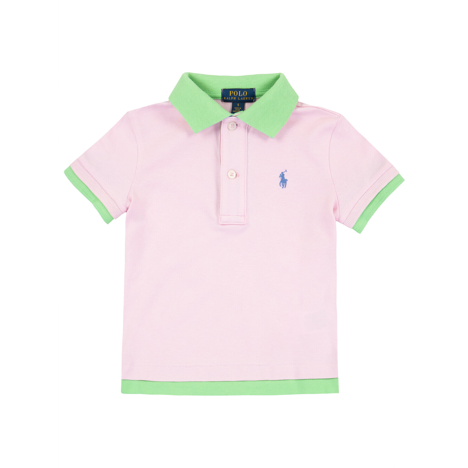 Polo Ralph Lauren Polo majica Layered 311793937 Roza Regular Fit - Pepit.si