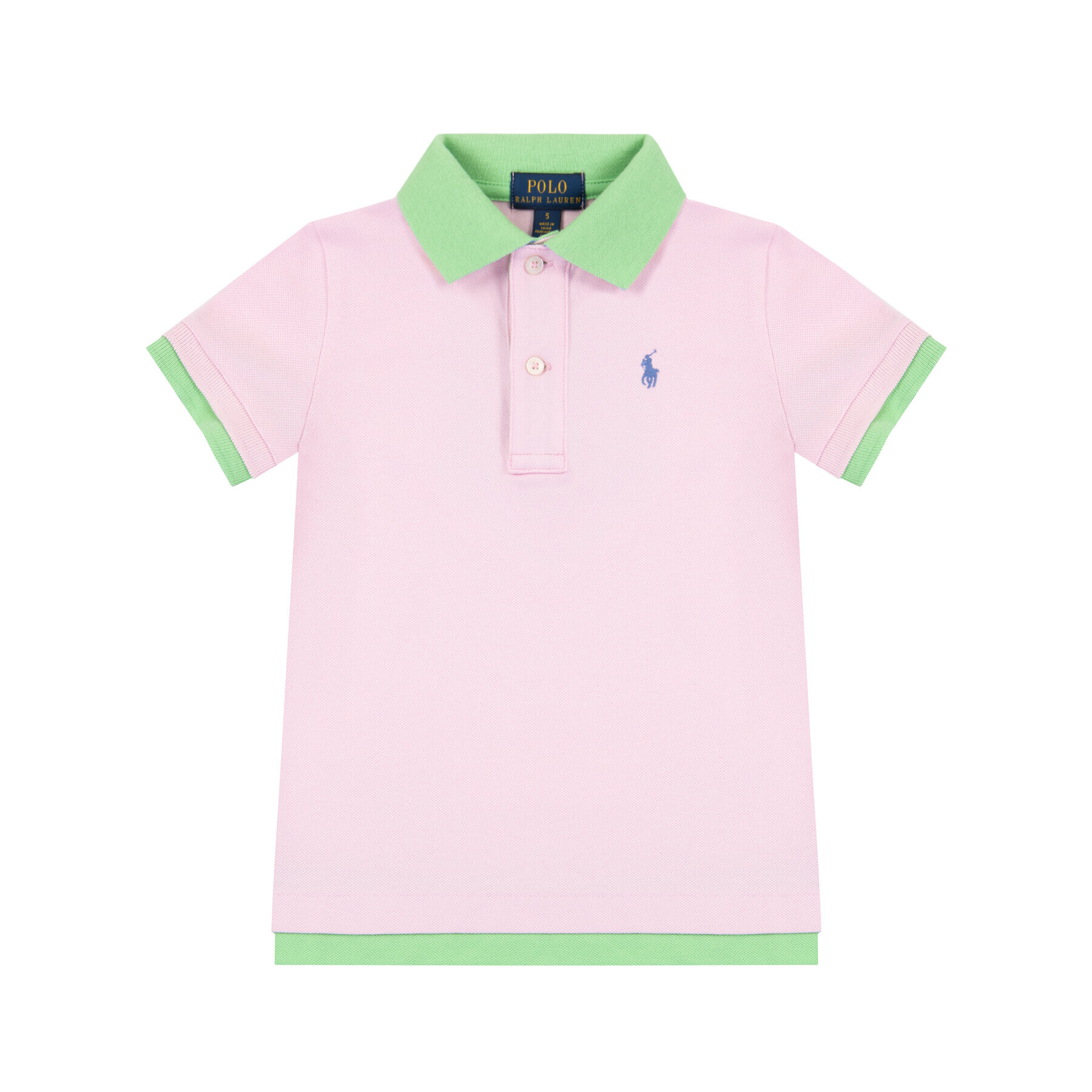 Polo Ralph Lauren Polo majica Layered 312793937 Roza Regular Fit - Pepit.si