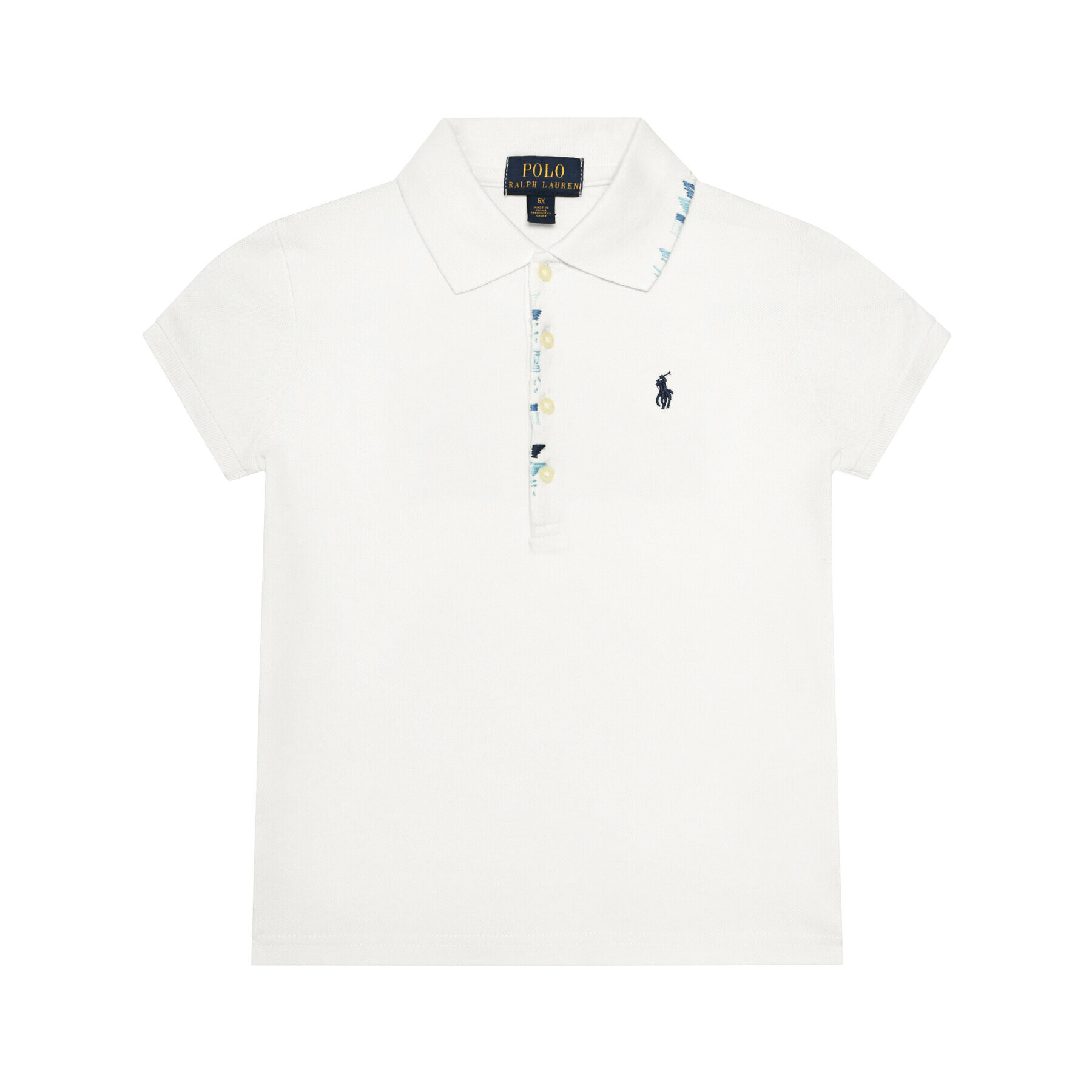 Polo Ralph Lauren Polo majica Novelty 313785430001 Bela Regular Fit - Pepit.si