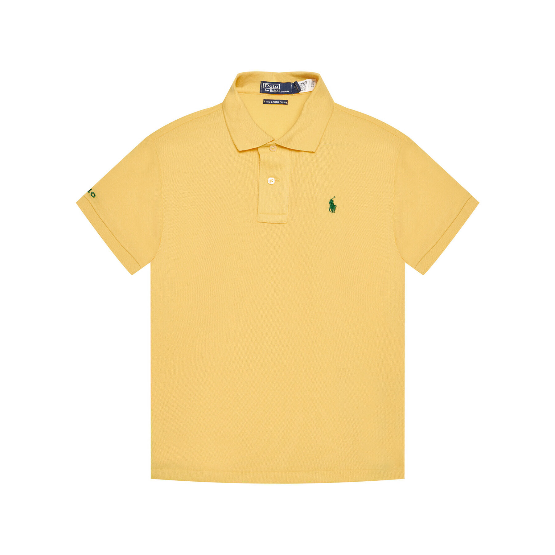 Polo Ralph Lauren Polo majica The Earth 323780773014 Rumena Regular Fit - Pepit.si