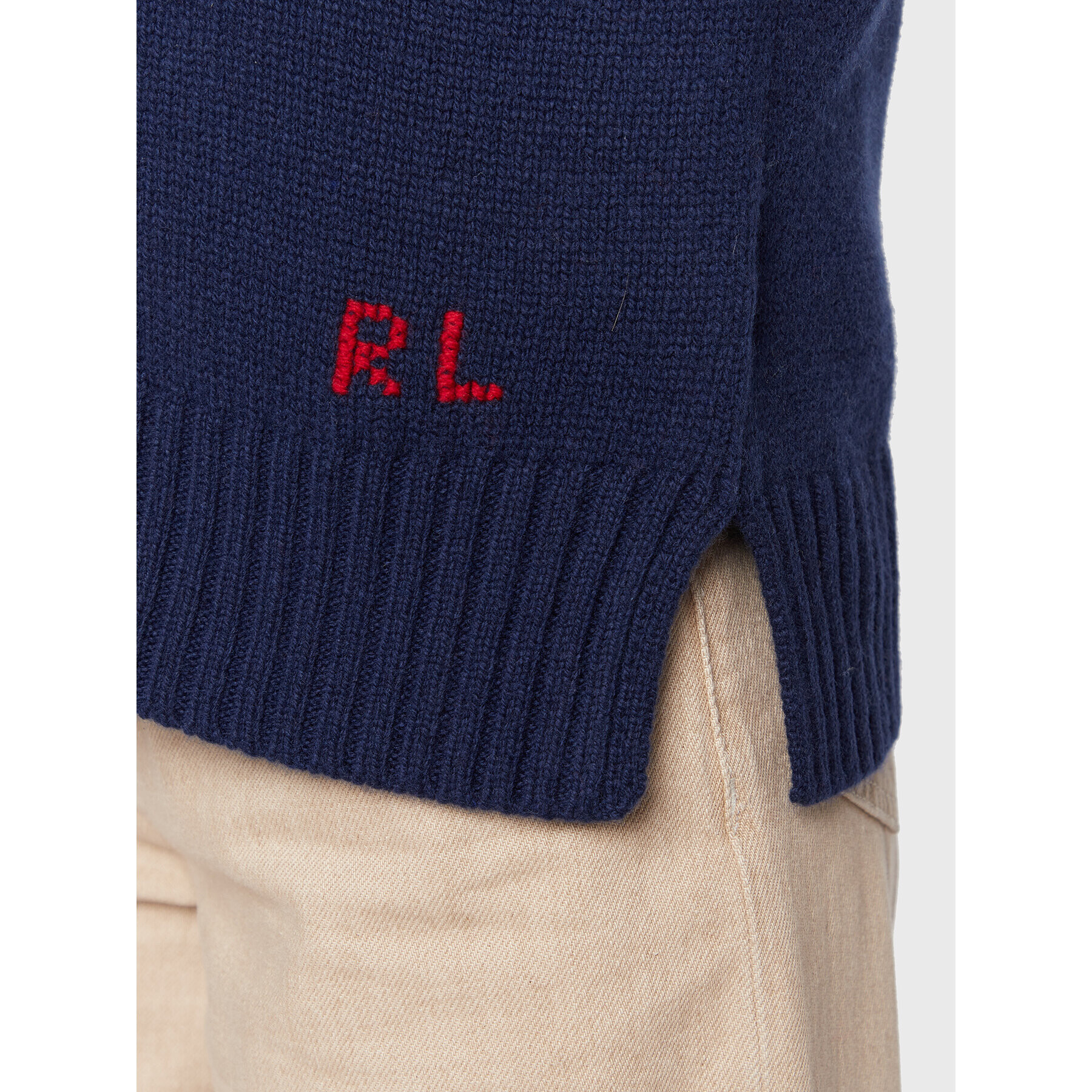 Polo Ralph Lauren Pulover 211885411001 Mornarsko modra Regular Fit - Pepit.si