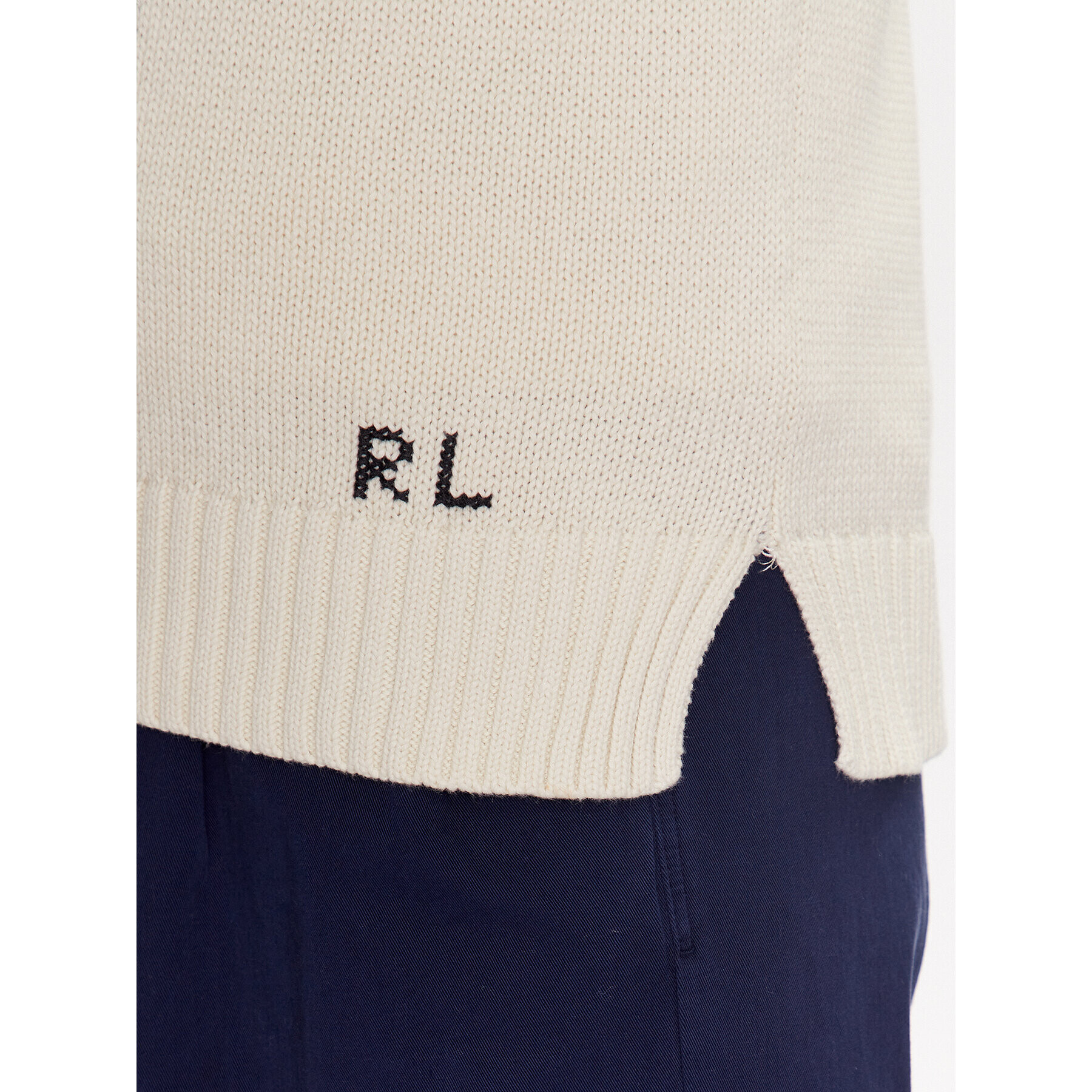 Polo Ralph Lauren Pulover 211906034001 Écru Regular Fit - Pepit.si