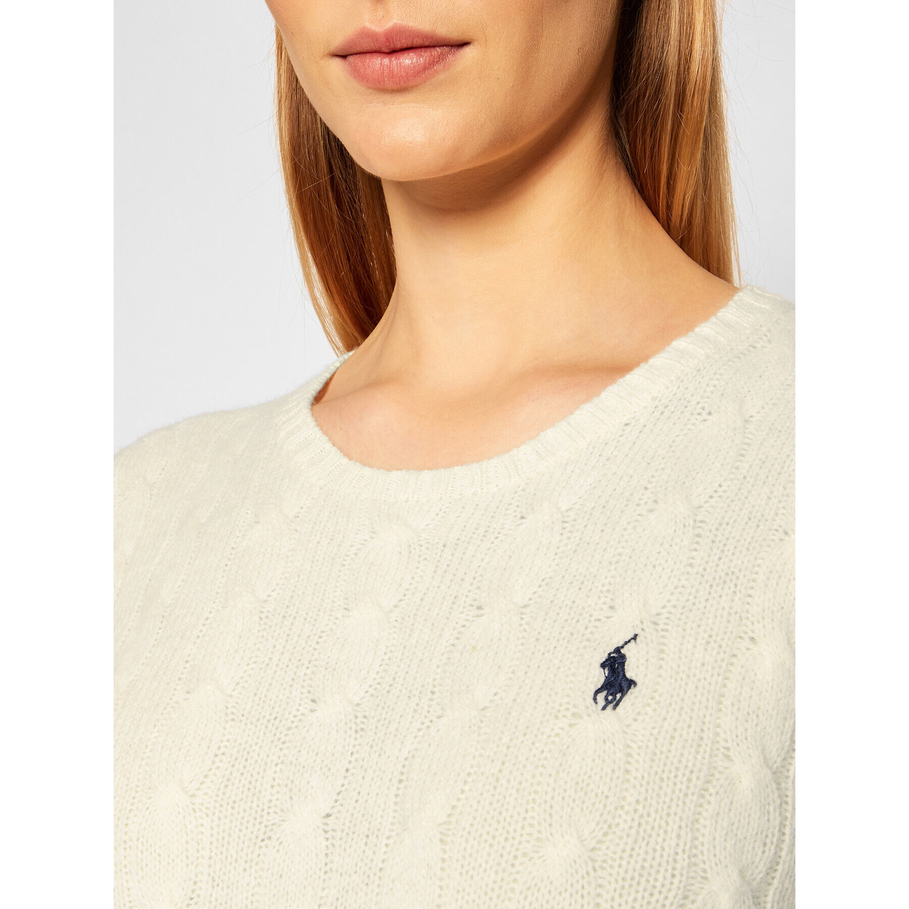 Polo Ralph Lauren Pulover Julianna Wool/Cashmere 211525764003 Bež Regular Fit - Pepit.si