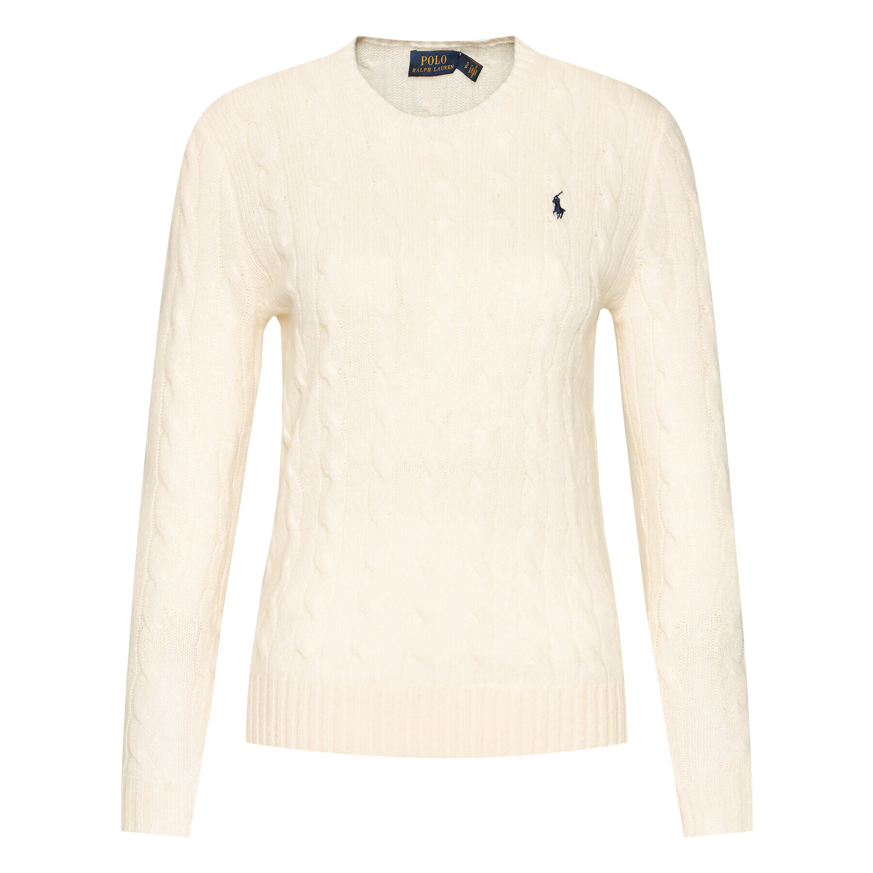 Polo Ralph Lauren Pulover Julianna Wool/Cashmere 211525764003 Bež Regular Fit - Pepit.si