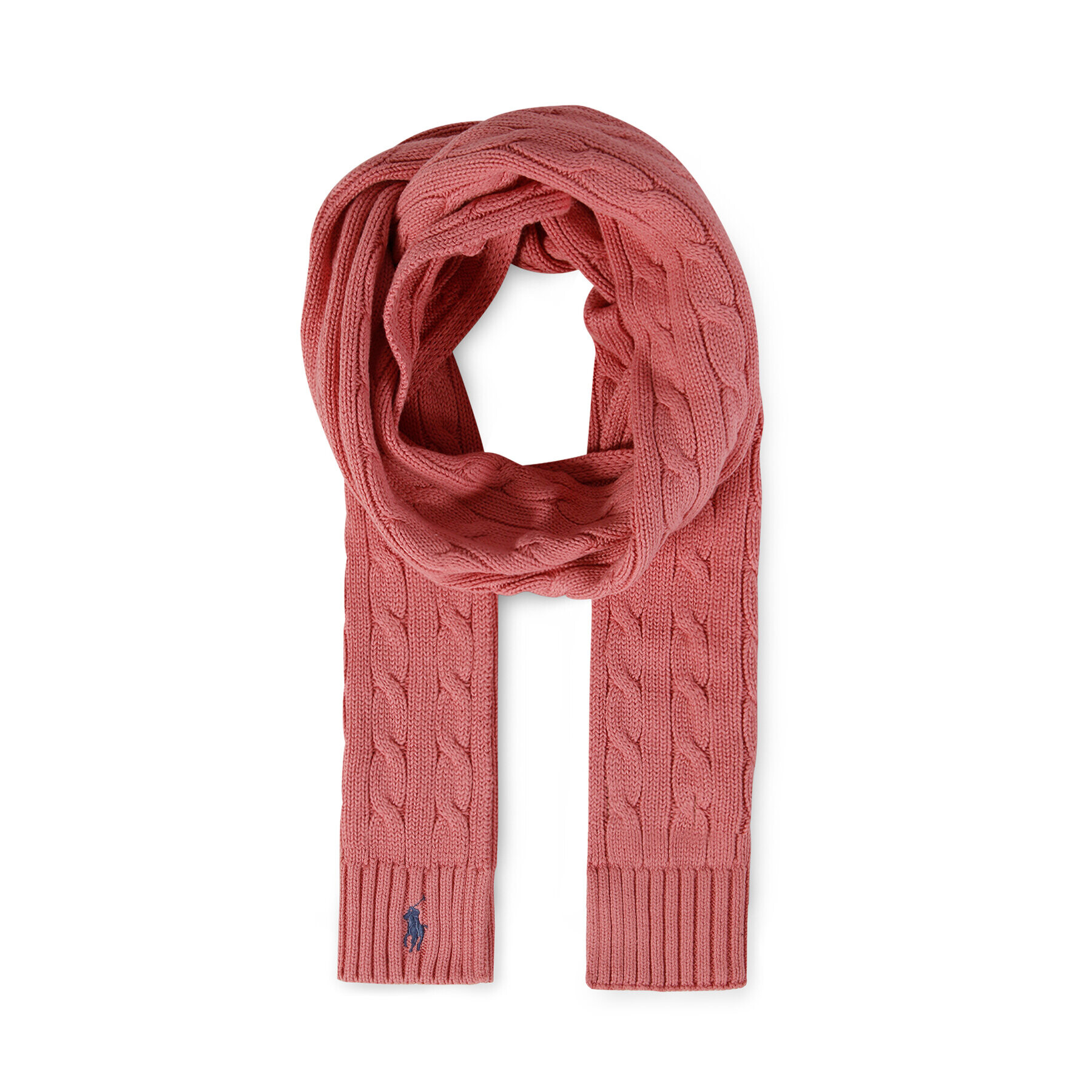 Polo Ralph Lauren Ruta Ct Cbl Scarf 455888195003 Roza - Pepit.si