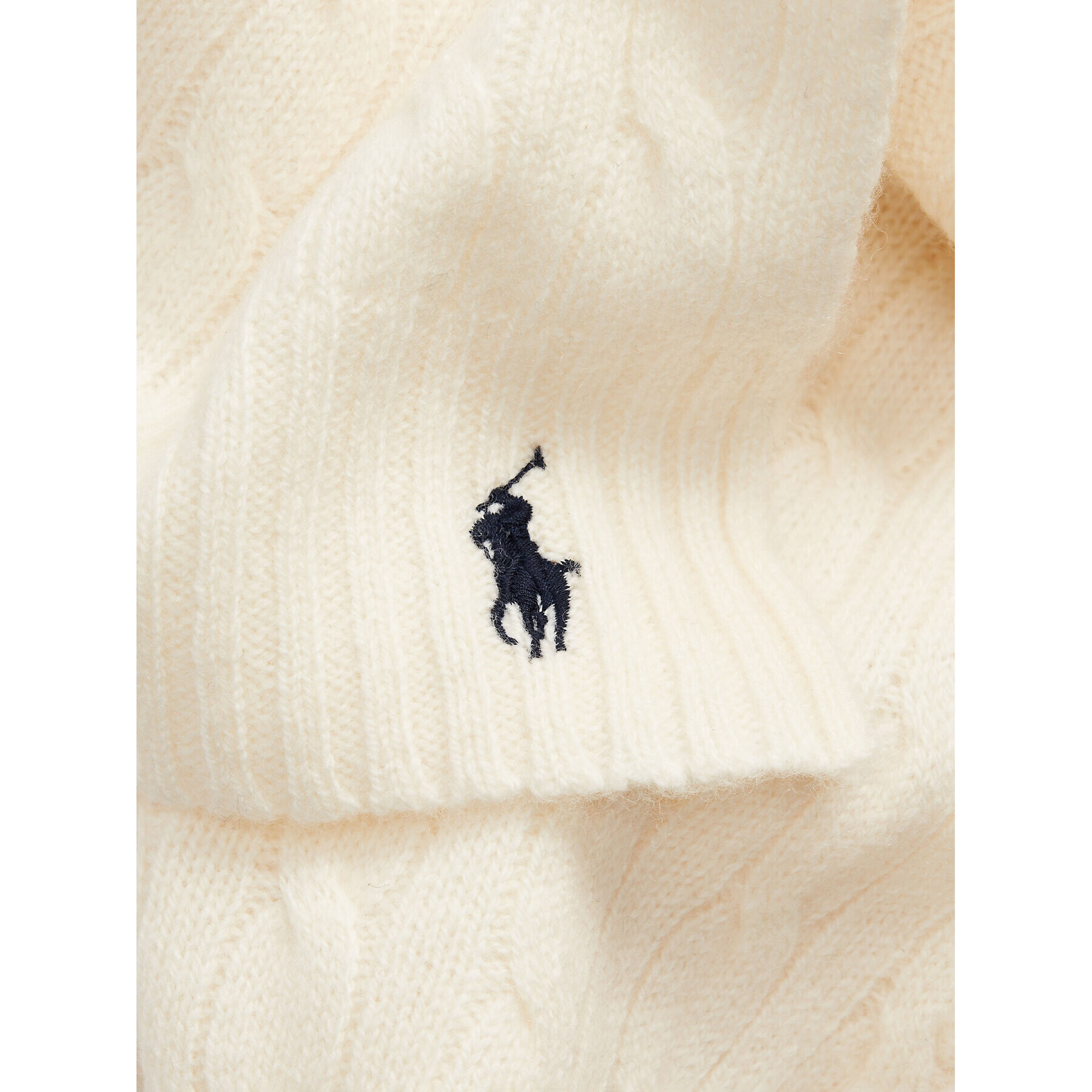 Polo Ralph Lauren Šal 455898834003 Écru - Pepit.si