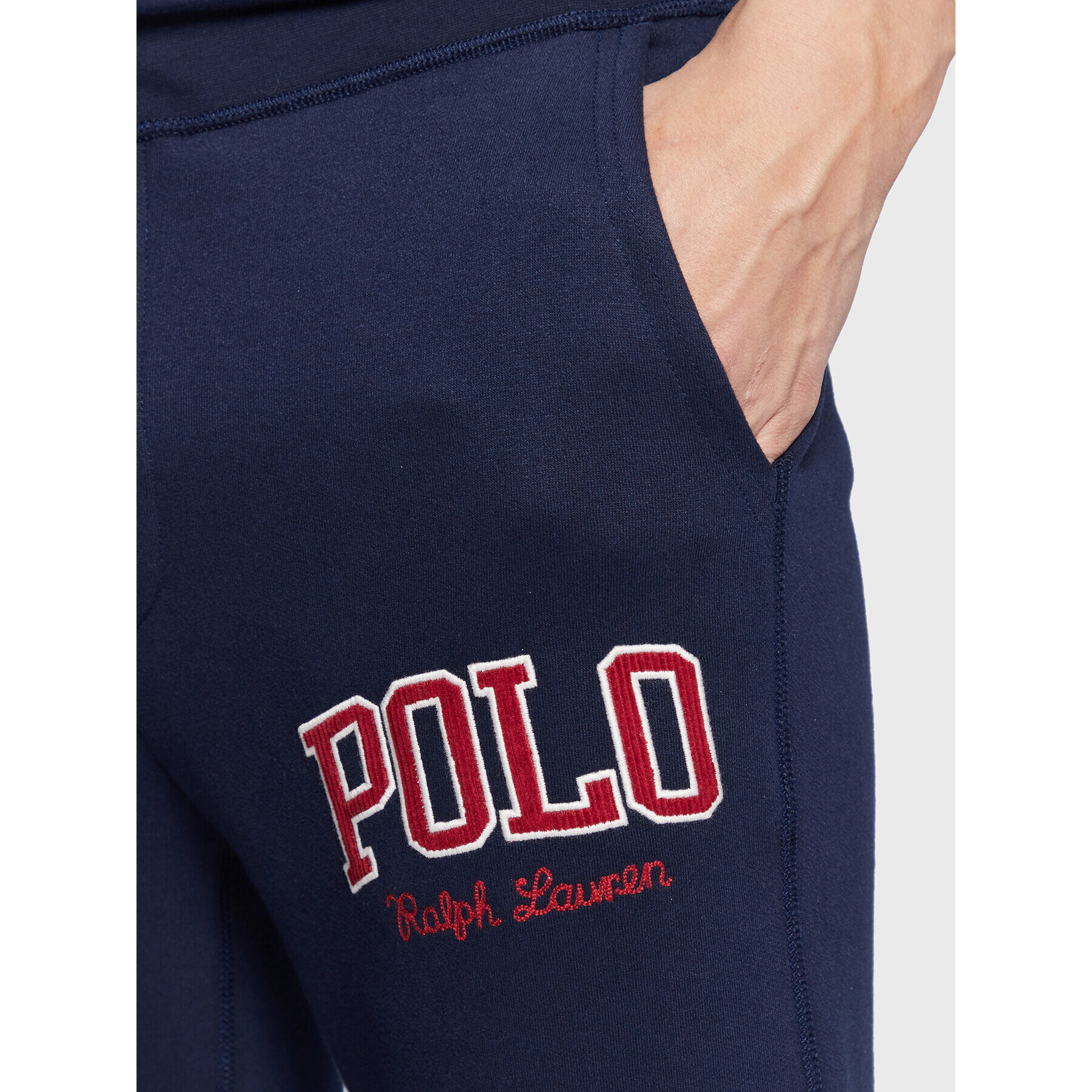 Polo Ralph Lauren Spodnji del trenirke 710878607 Mornarsko modra Regular Fit - Pepit.si