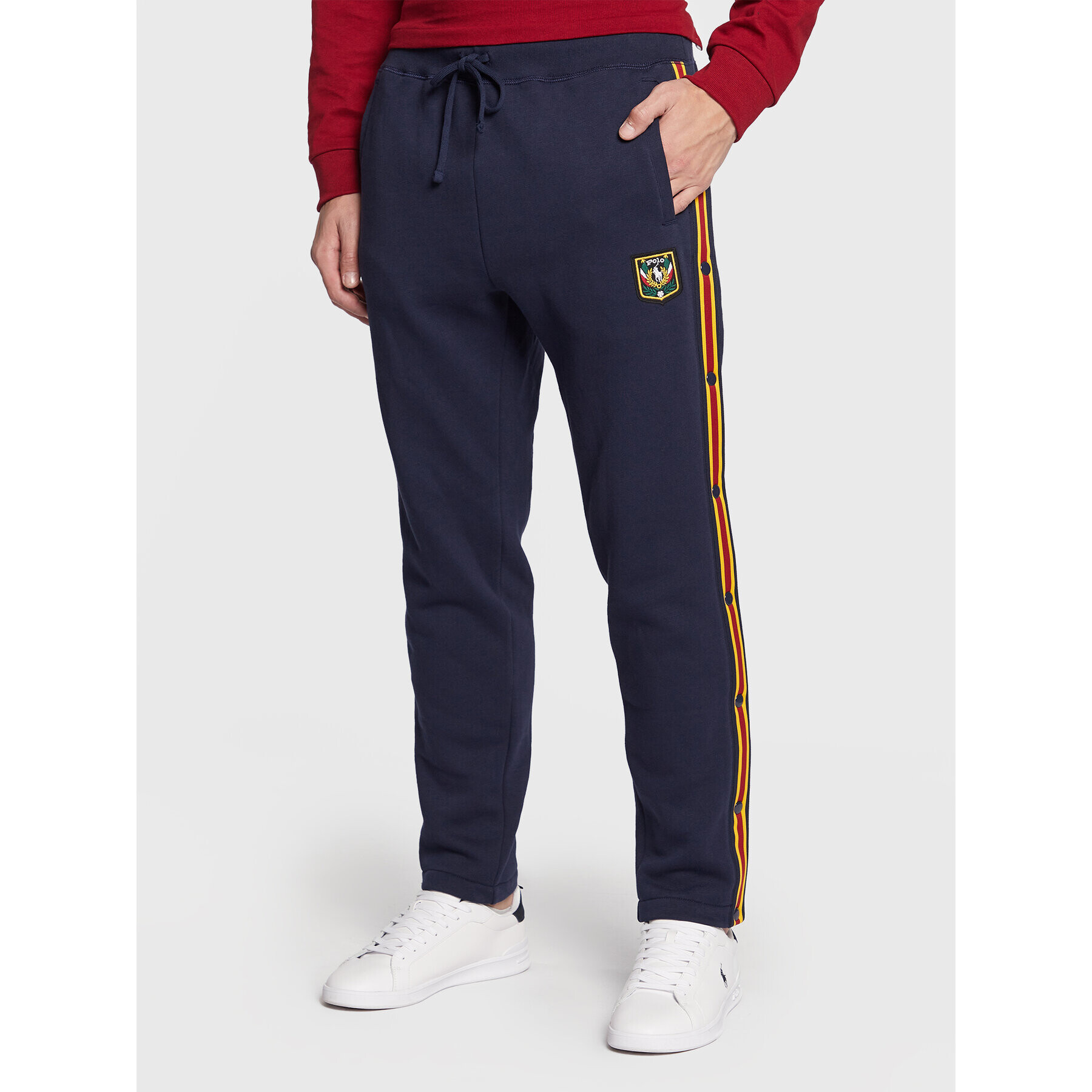 Polo Ralph Lauren Spodnji del trenirke 710878906 Mornarsko modra Regular Fit - Pepit.si