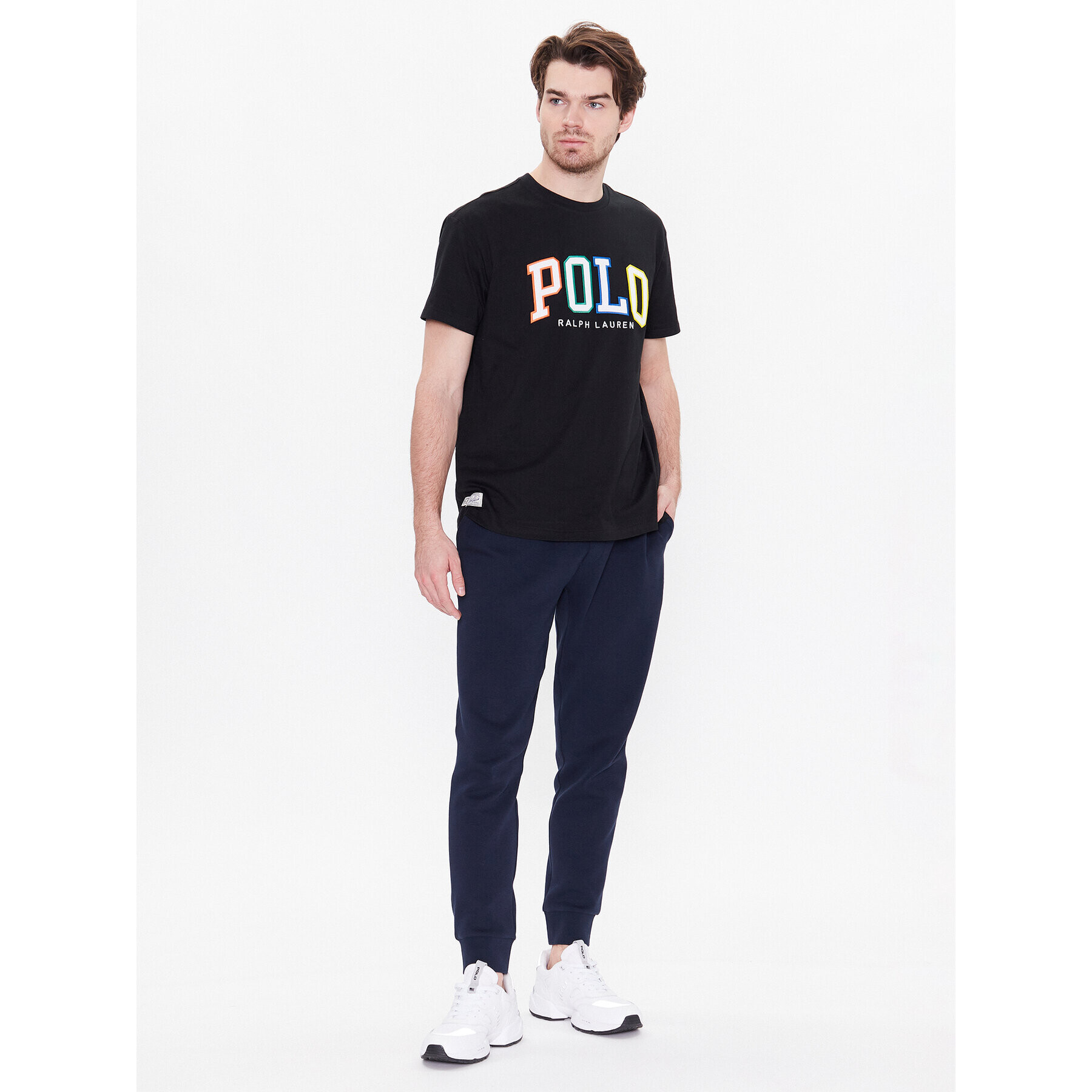 Polo Ralph Lauren Spodnji del trenirke 710890705001 Mornarsko modra Regular Fit - Pepit.si