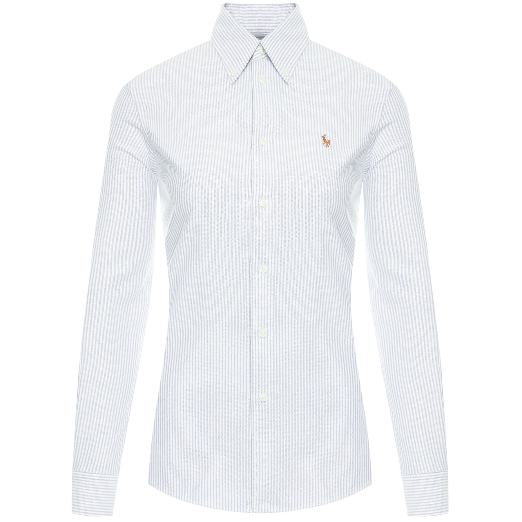 Polo Ralph Lauren Srajca Washed Oxford 211743355 Modra Slim Fit - Pepit.si