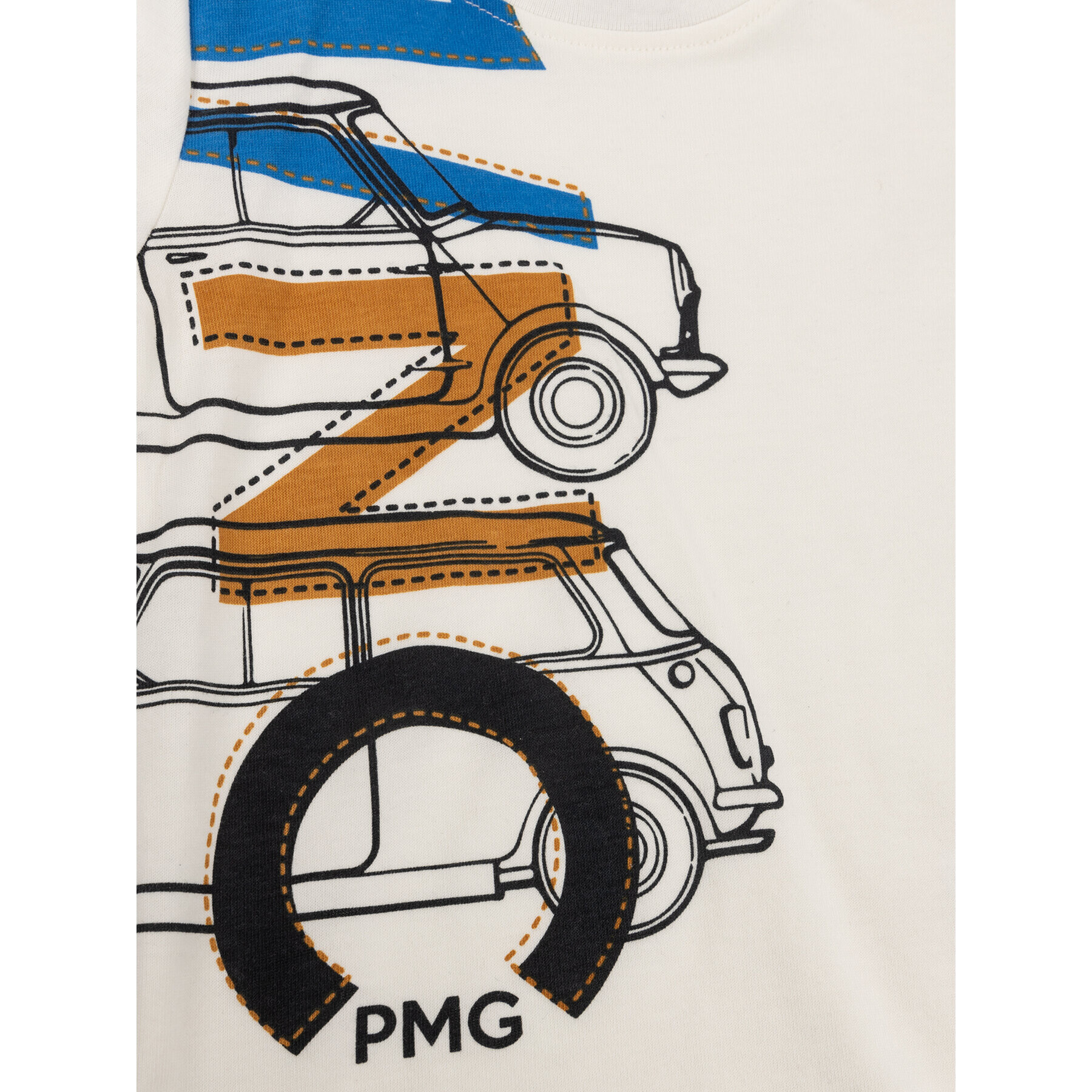 Primigi Bluza Cars Club 44211015 Bela Regular Fit - Pepit.si