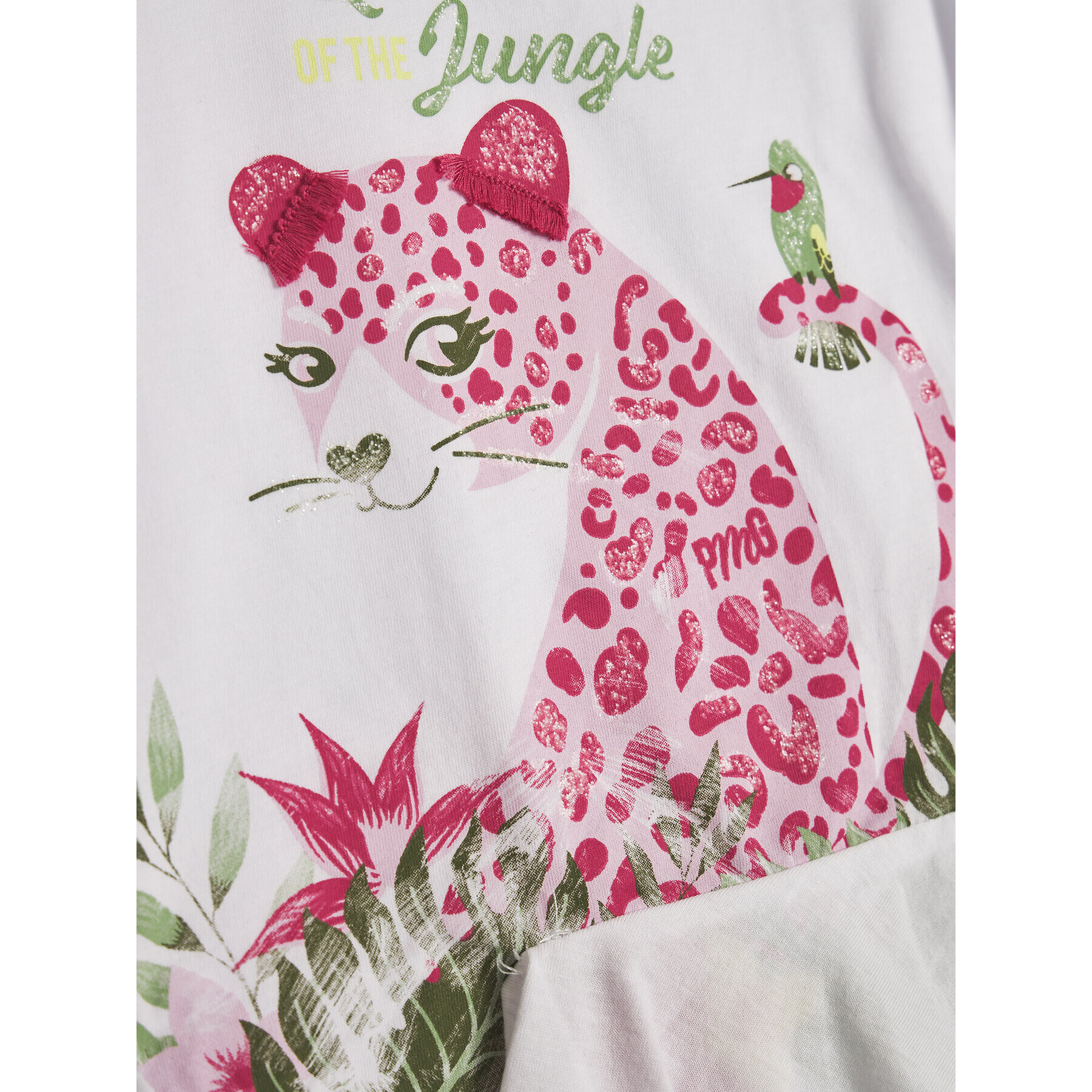 Primigi Bluza Queen Of The Jungle 45212551 Bela Regular Fit - Pepit.si