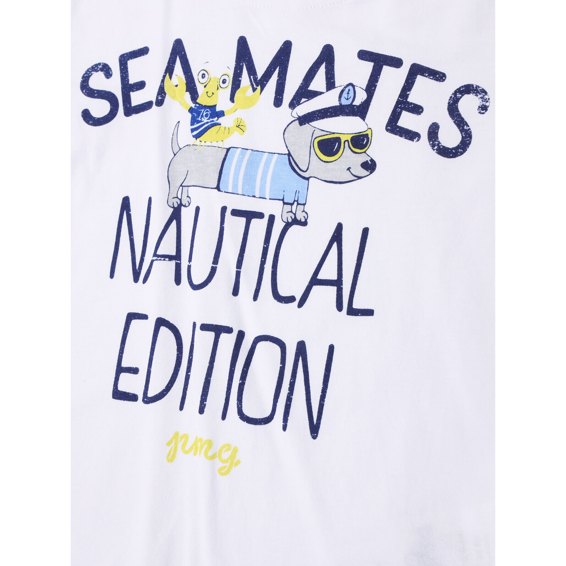 Primigi Majica Sea Friends 45221003 Bela Regular Fit - Pepit.si