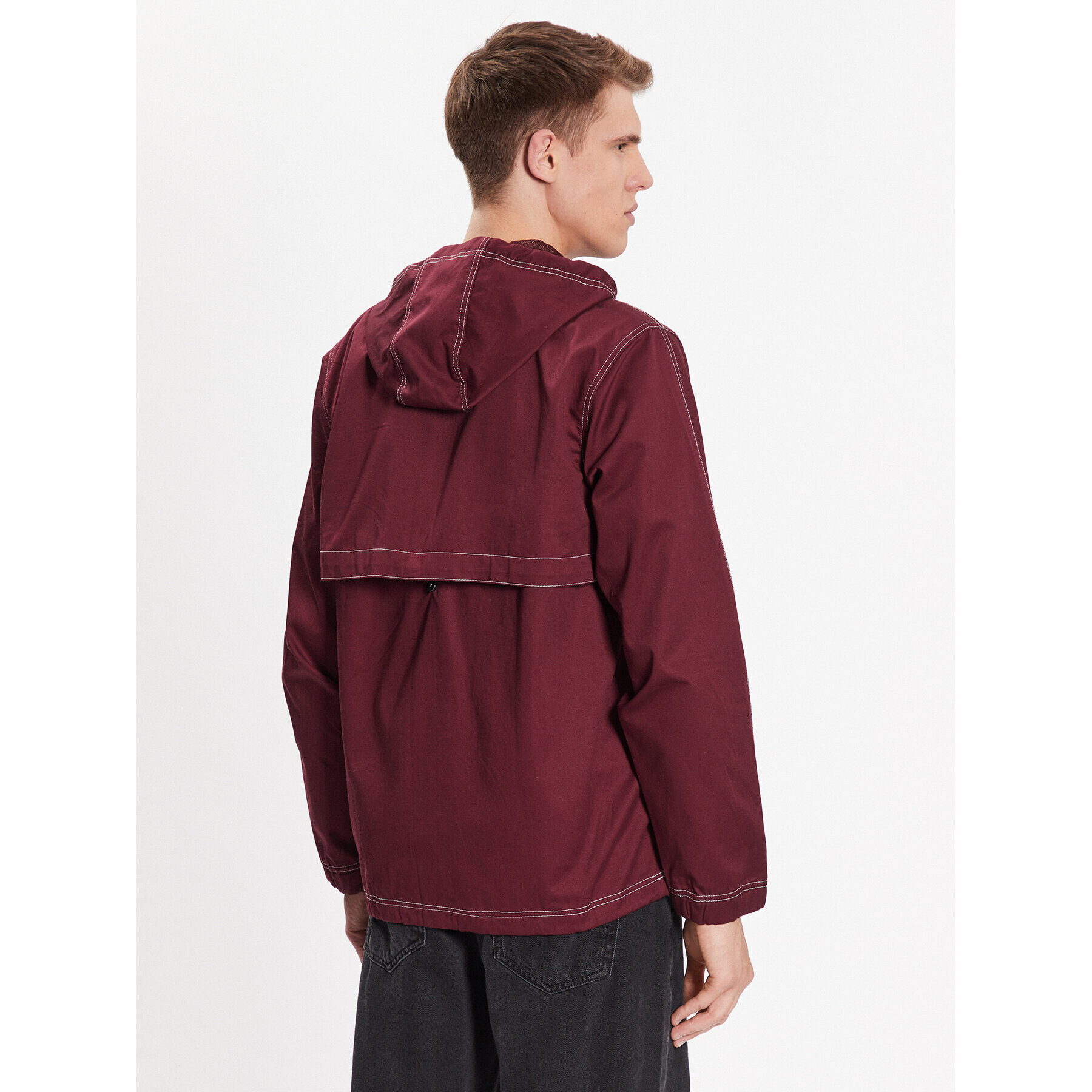 Primitive Anorak Concord PA123106 Bordo rdeča Regular Fit - Pepit.si