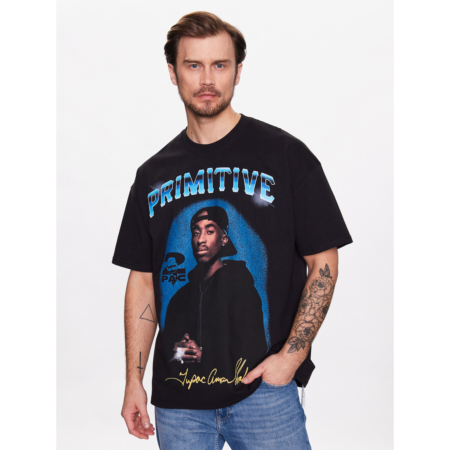 Primitive Majica 2Pac P14384 Črna Regular Fit - Pepit.si