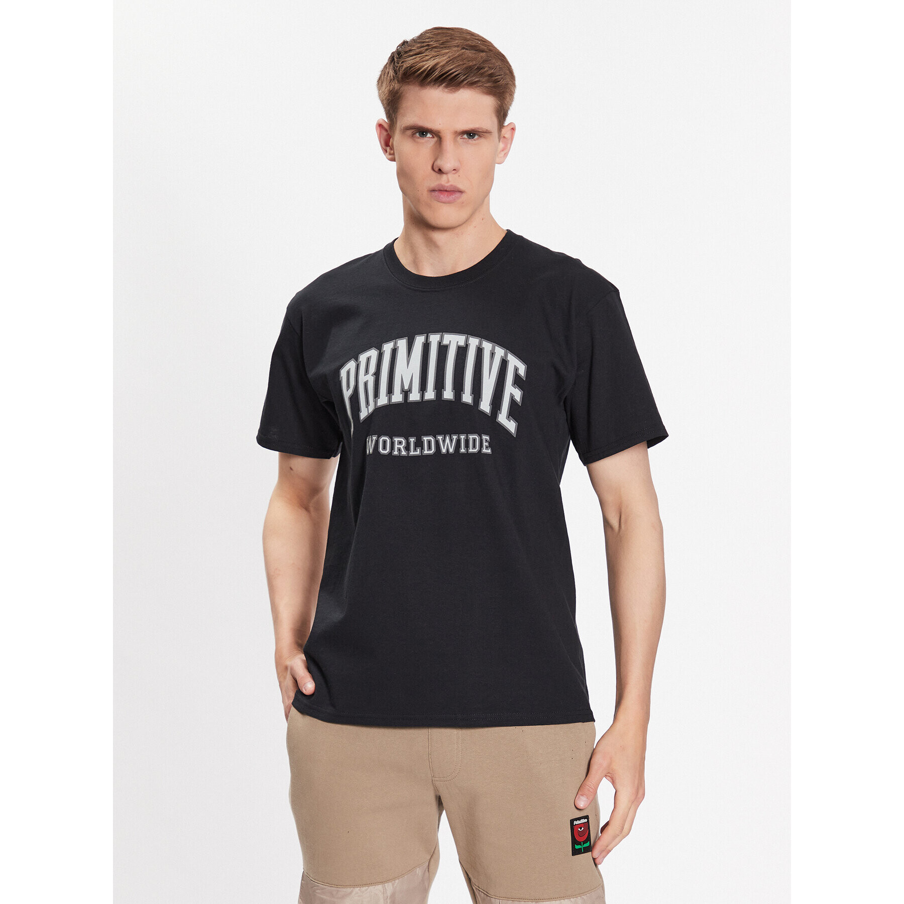 Primitive Majica Collegiate Worldwide PAPSP2312 Črna Regular Fit - Pepit.si