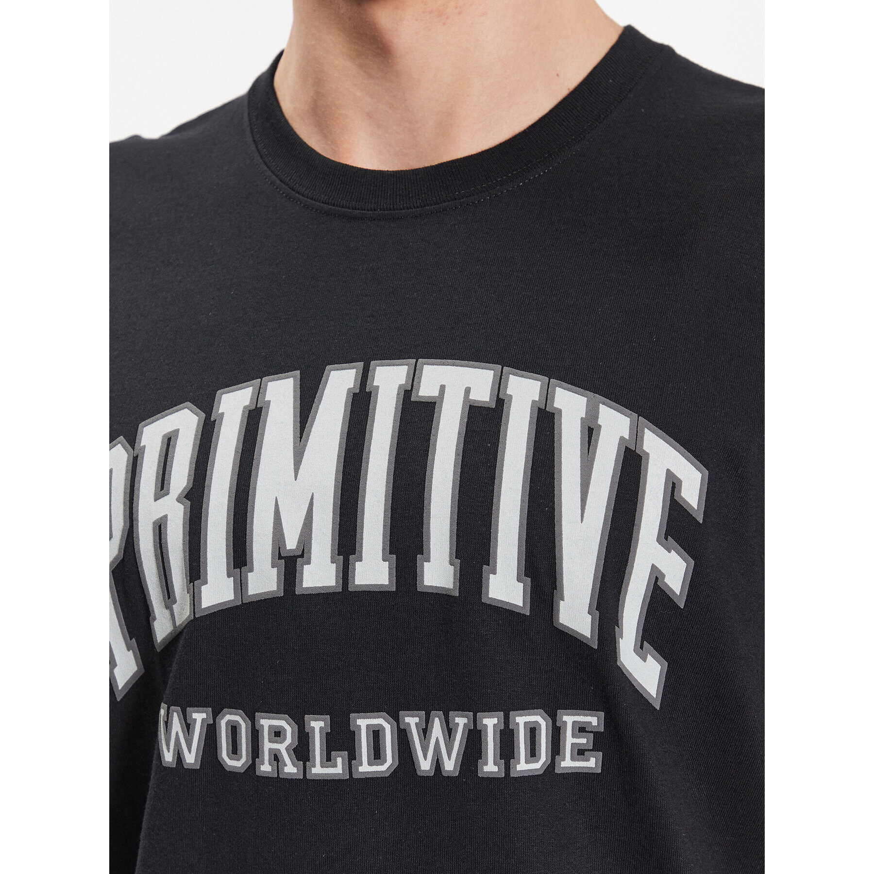 Primitive Majica Collegiate Worldwide PAPSP2312 Črna Regular Fit - Pepit.si