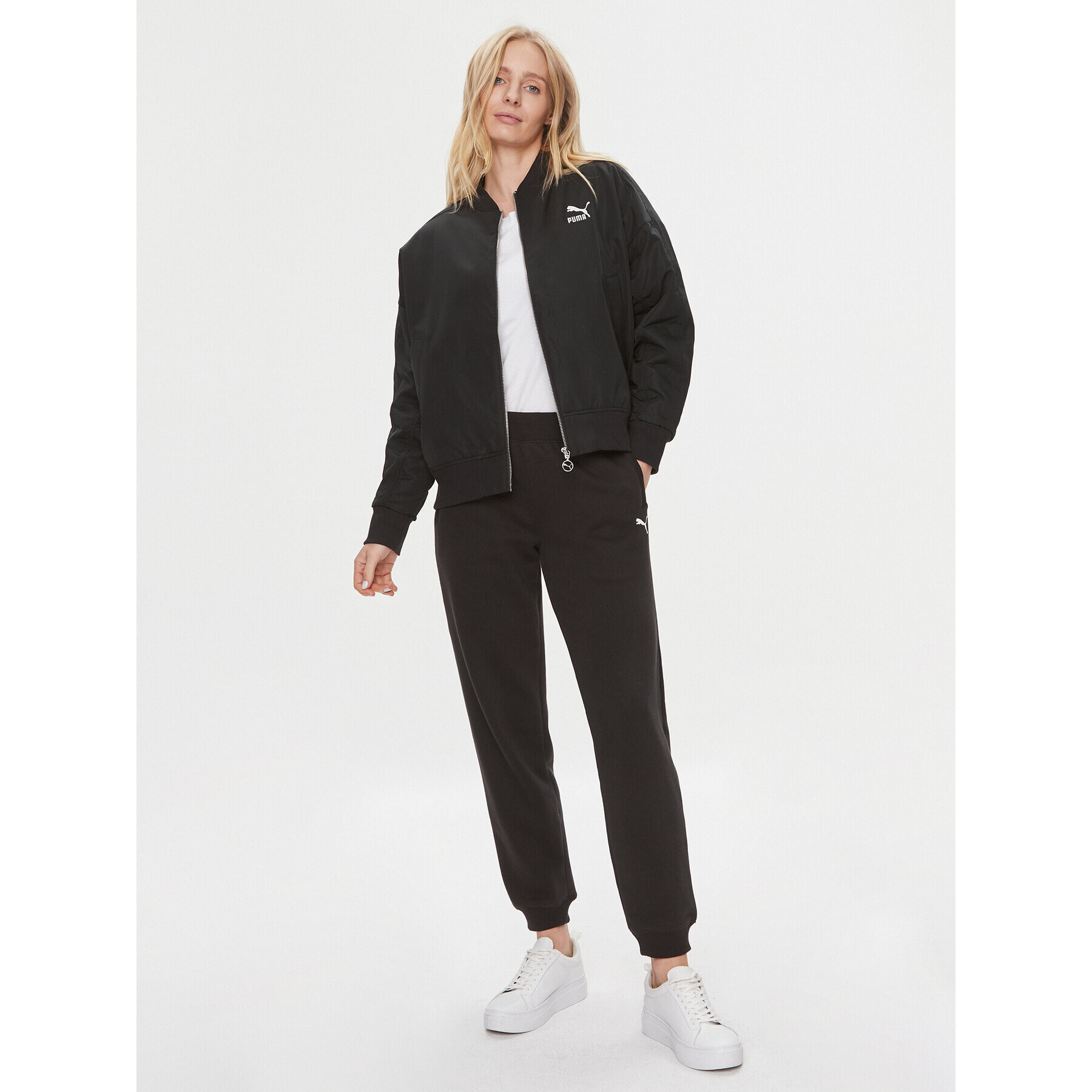 Puma Bomber jakna T7 621689 Črna Oversize - Pepit.si