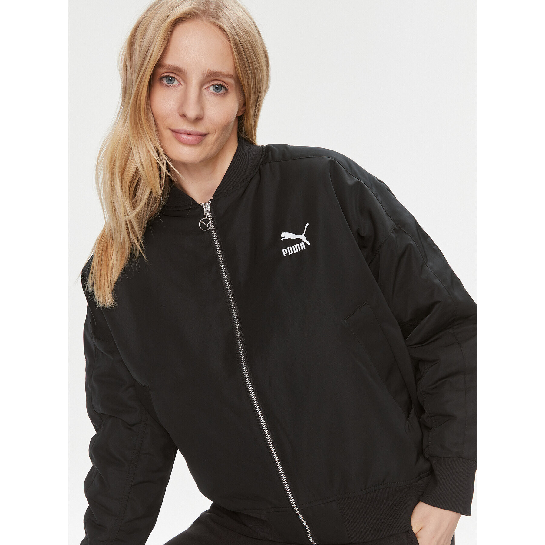 Puma Bomber jakna T7 621689 Črna Oversize - Pepit.si