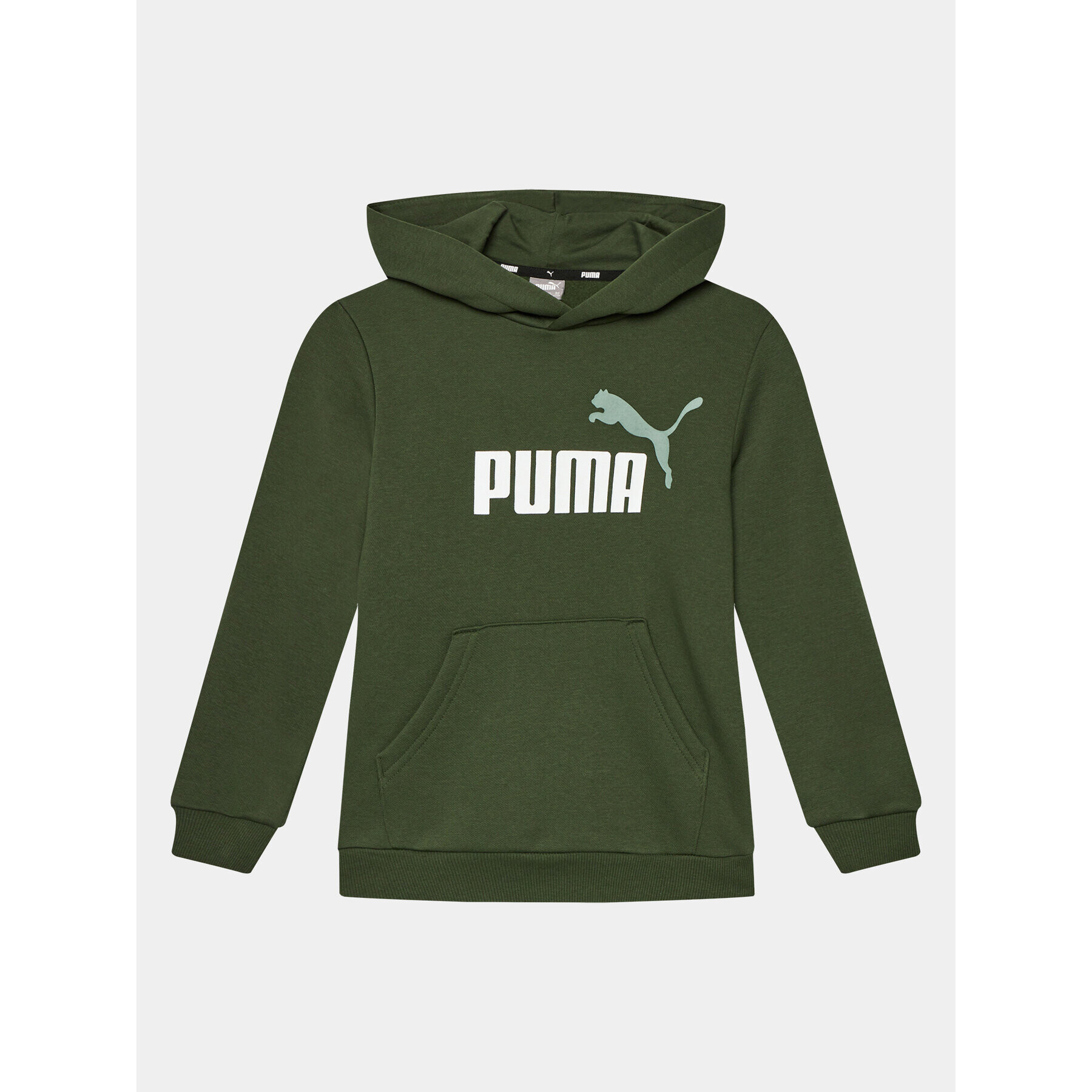 Puma Jopa Ess+ 2 Col Big Logo 586987 Zelena Regular Fit - Pepit.si