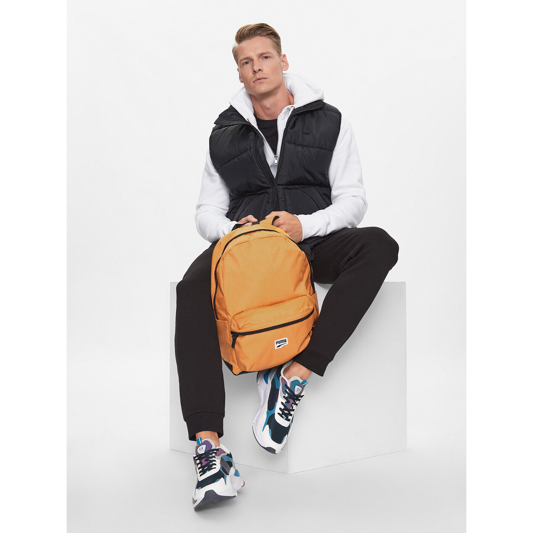 Puma Nahrbtnik Downtown Backpack 079659 02 Oranžna - Pepit.si