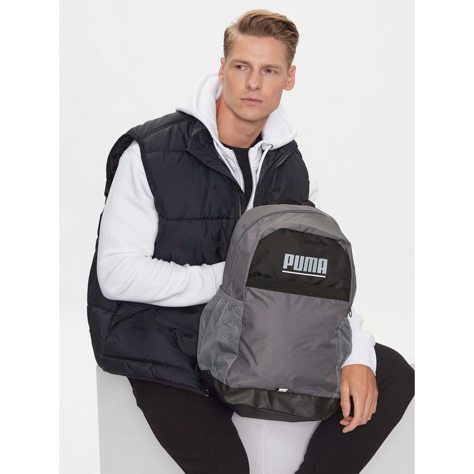 Puma Nahrbtnik Plus Backpack 079615 02 Siva - Pepit.si