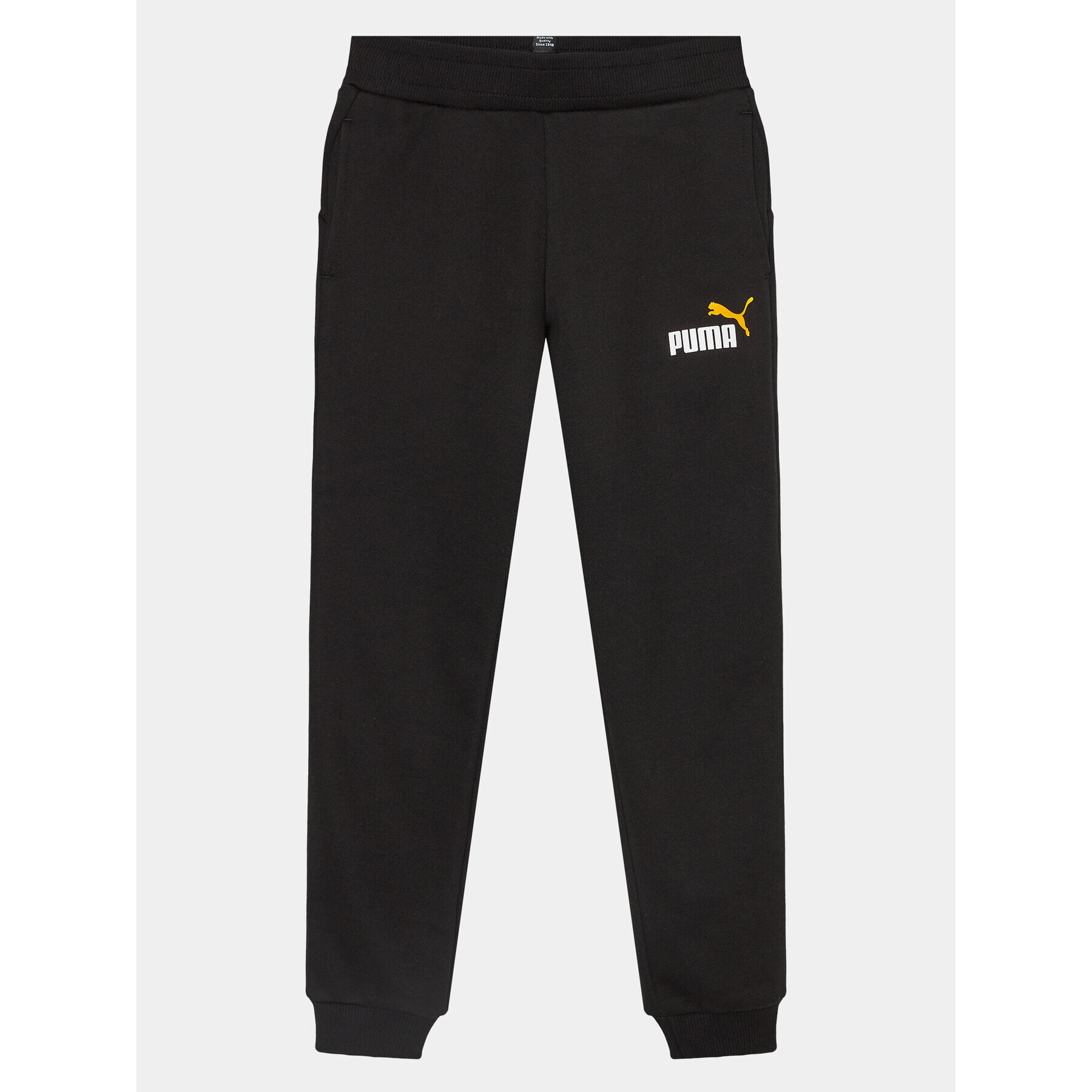 Puma Spodnji del trenirke Ess+ 2 Col Logo Pant 586988 Črna Regular Fit - Pepit.si